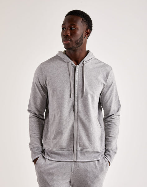 Armani Exchange Logo Tape Full-Zip Hoodie