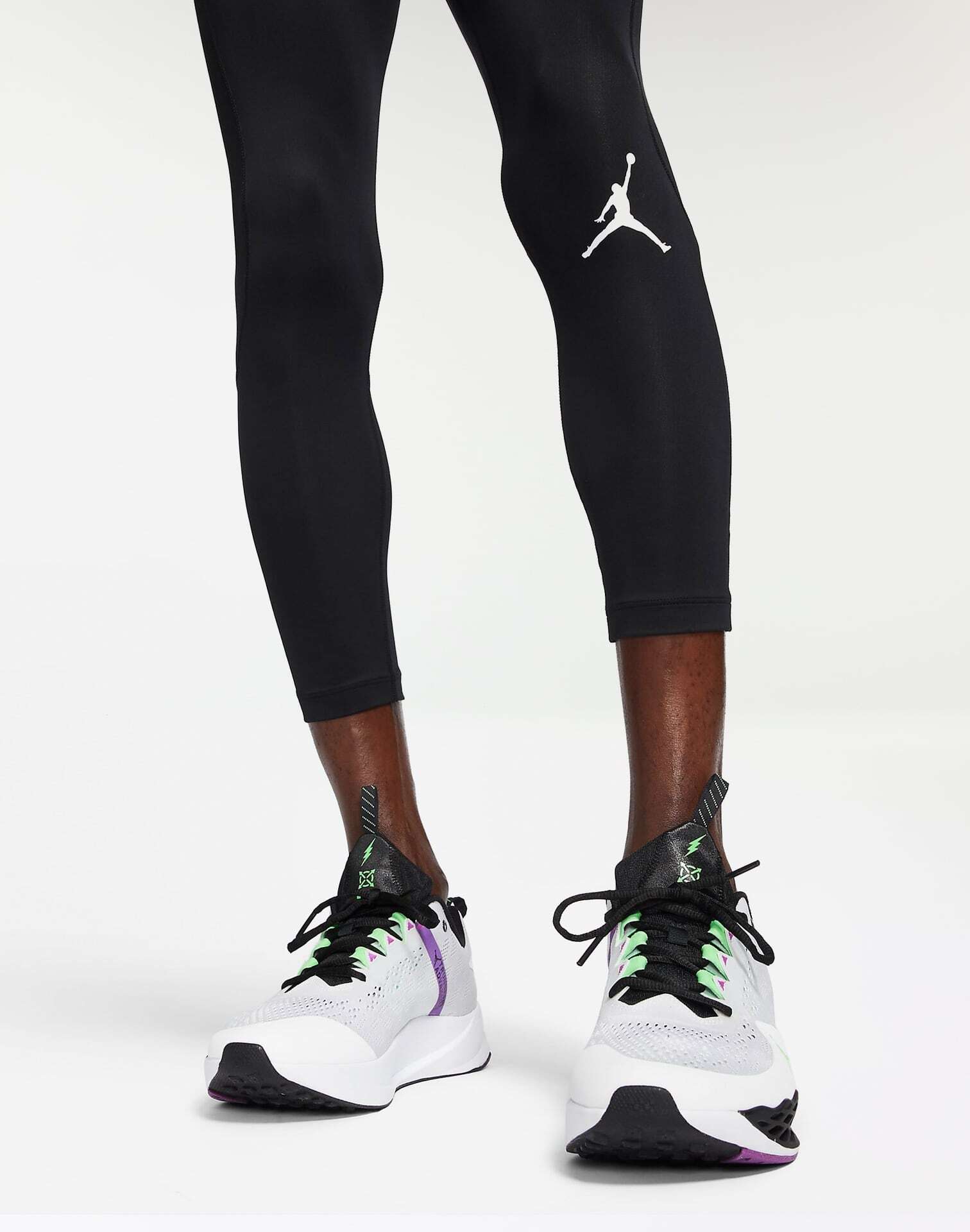 Air Jordan Sport Dri-FIT 3/4 Tights (White/Black/Black)