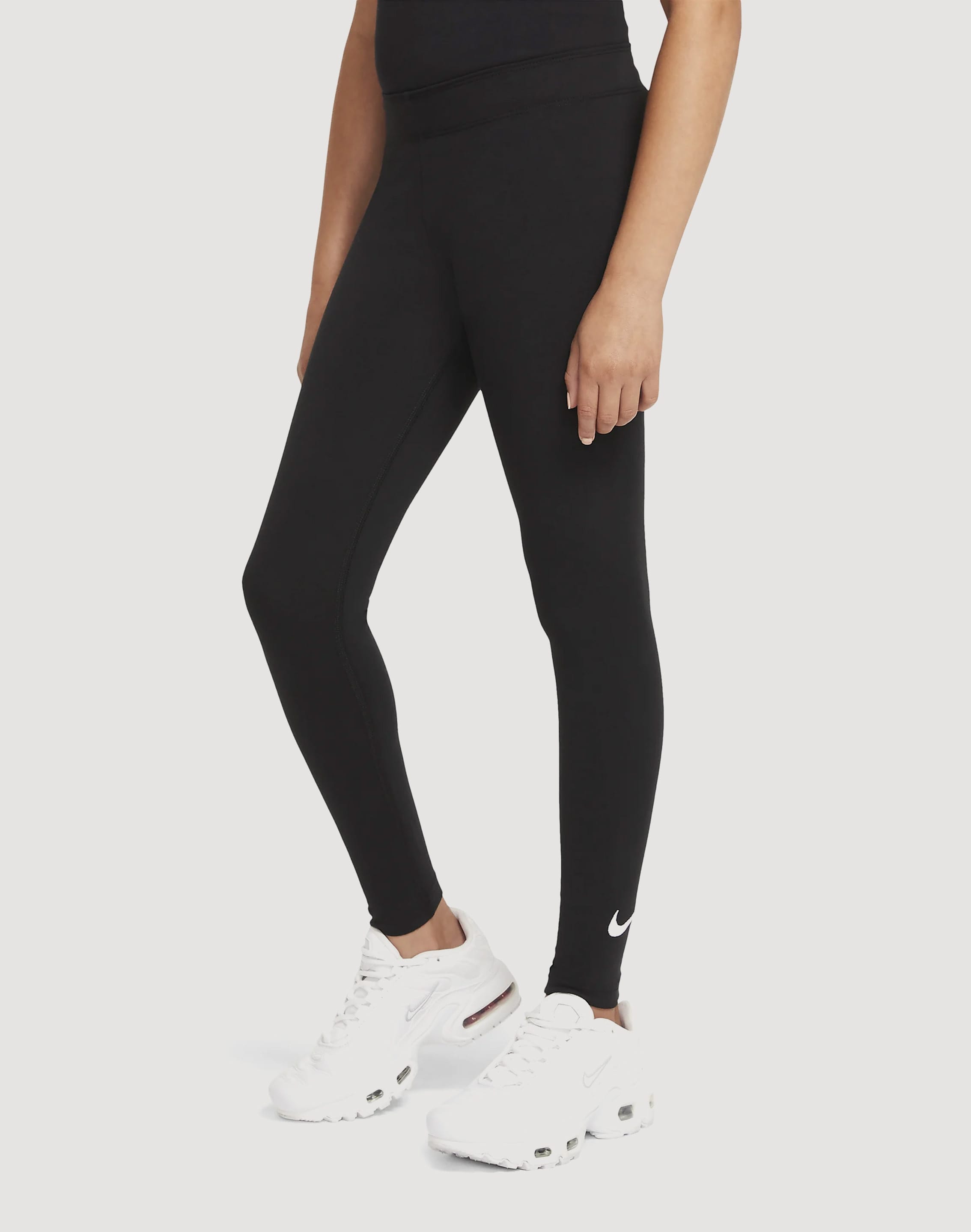 Women's Nike Black/Heathered Charcoal Atlanta Falcons Logo Stack  Performance Leggings