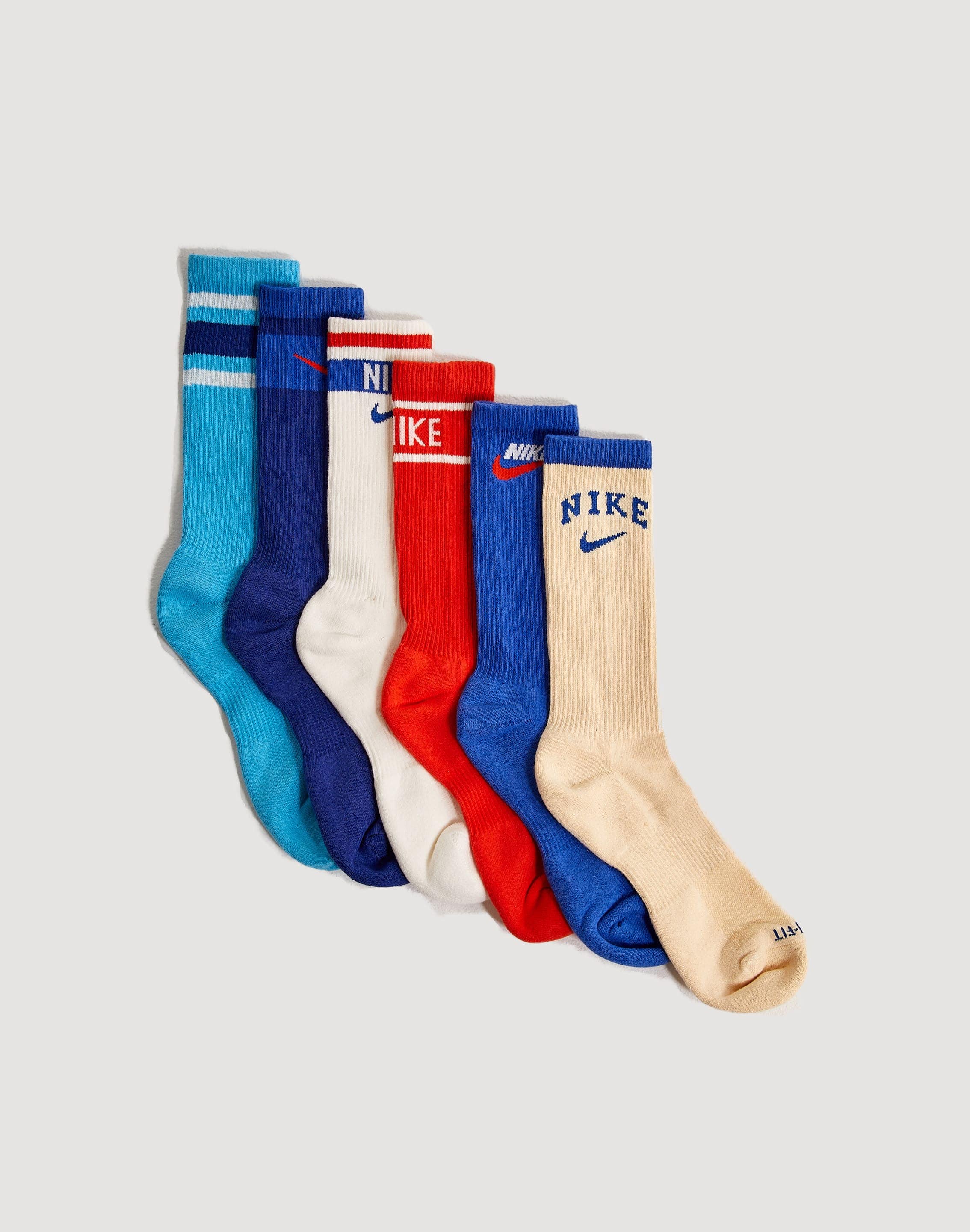 Nike Men's 6 Pack Large Everyday Plus Cushion Crew Socks