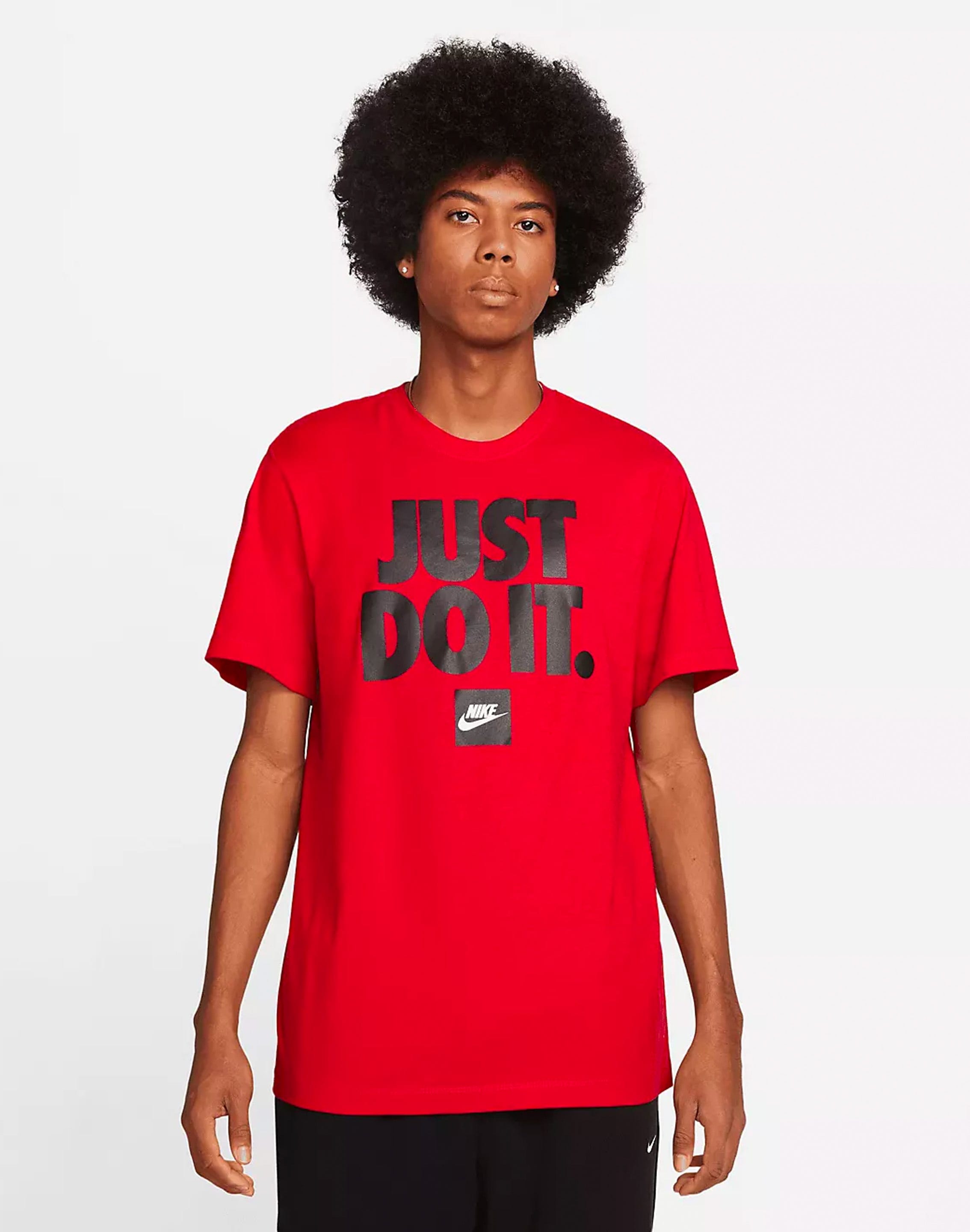 Nike just do it red t shirt best sale