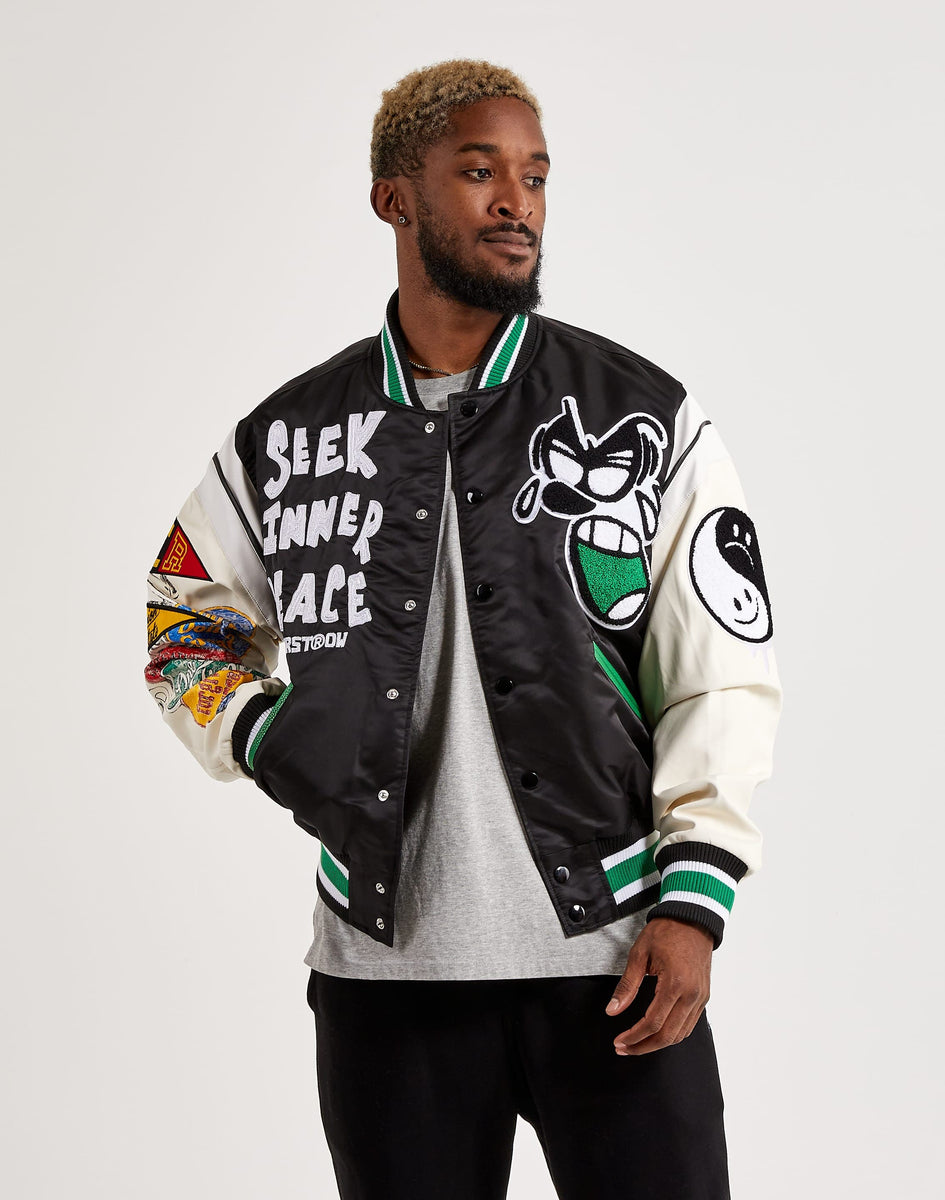 First Row Seek Inner Peace Varsity Jacket – DTLR