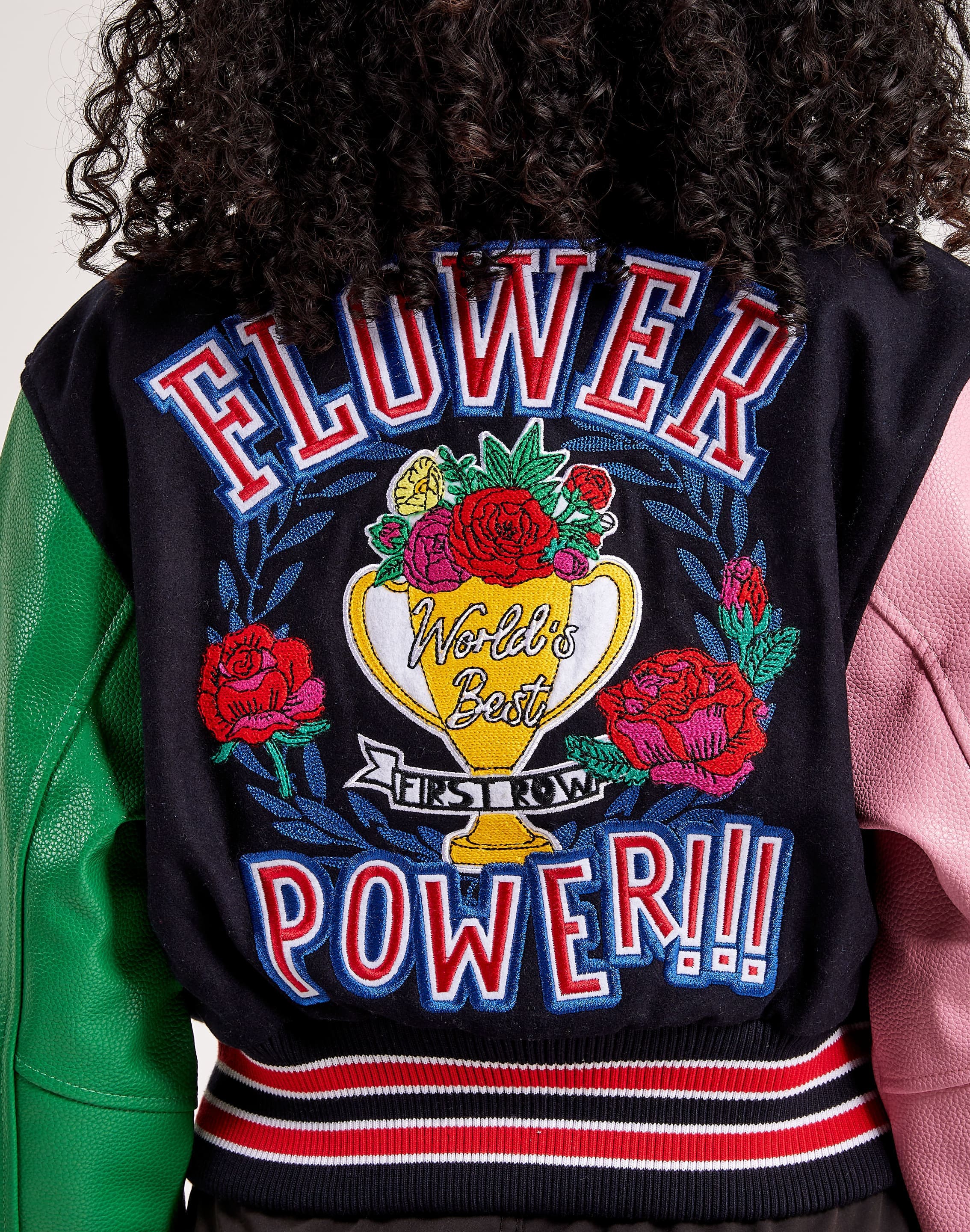 First Row Flower Power Varsity Jacket – DTLR