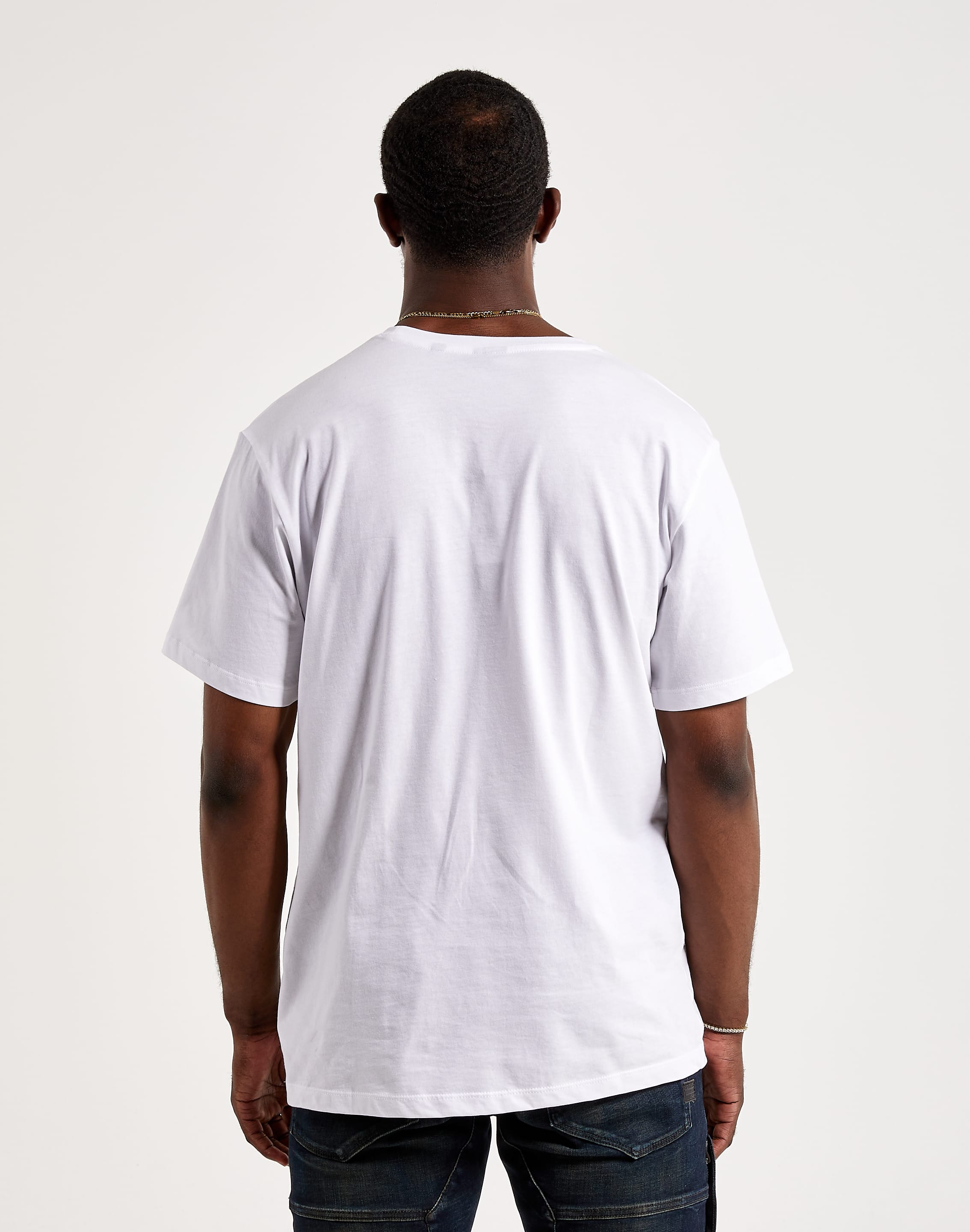 G-Star Basic T-Shirt (White with Acid Orange Logo)