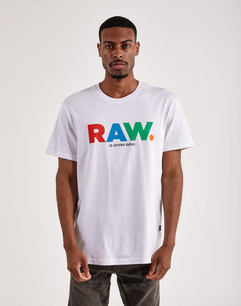 G-star raw white outlet t-shirt