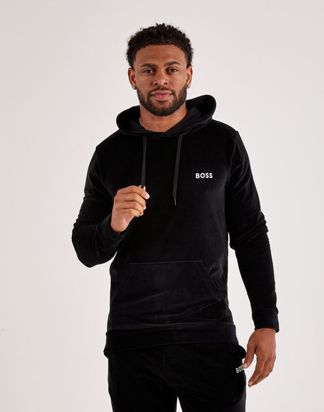 Boss bodywear black fashion velour sweatshirt