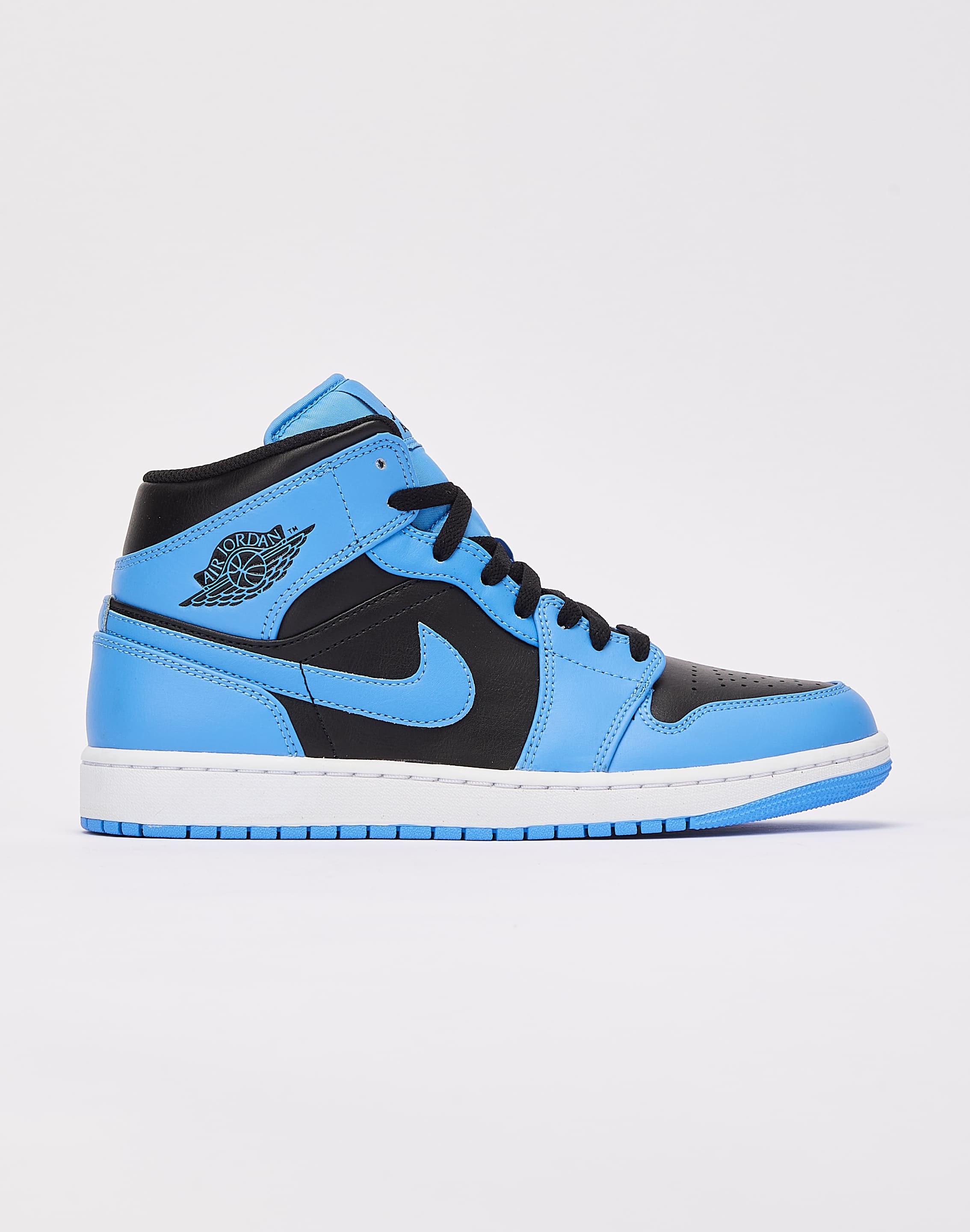 Nike Air Jordan 1 Mid Shoes University Blue Black DQ8426-401 Men's