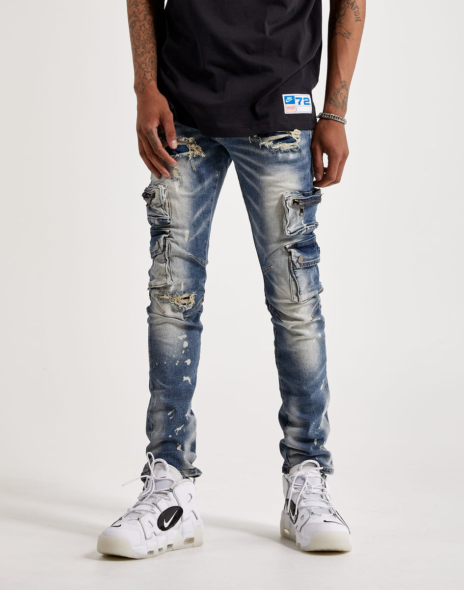 Kloud 9 Span Denim Cargo Jeans – DTLR