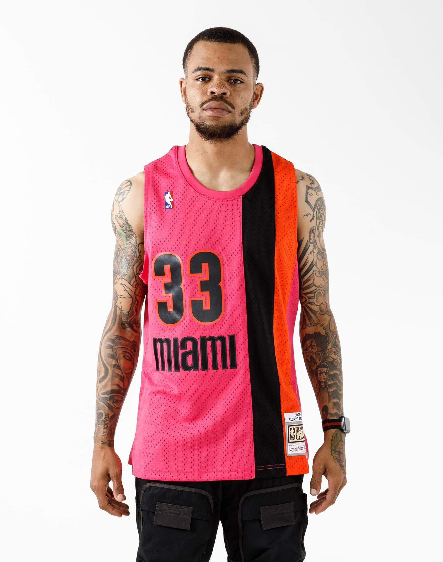 Alonzo Mourning Miami Heat Throwback Basketball Jersey