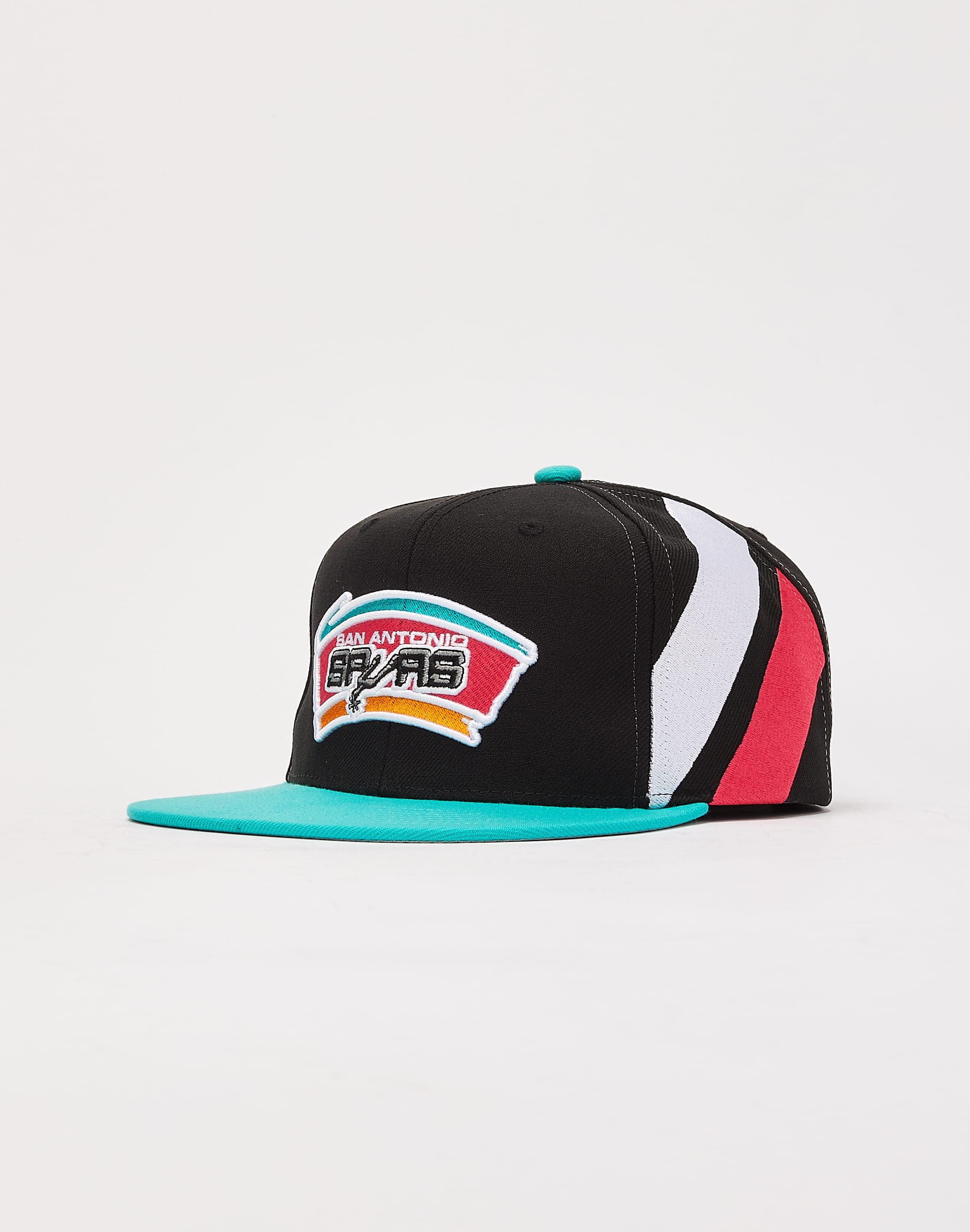 Mitchell & Ness NBA San Antonio Spurs Snapback Hat Black Retro