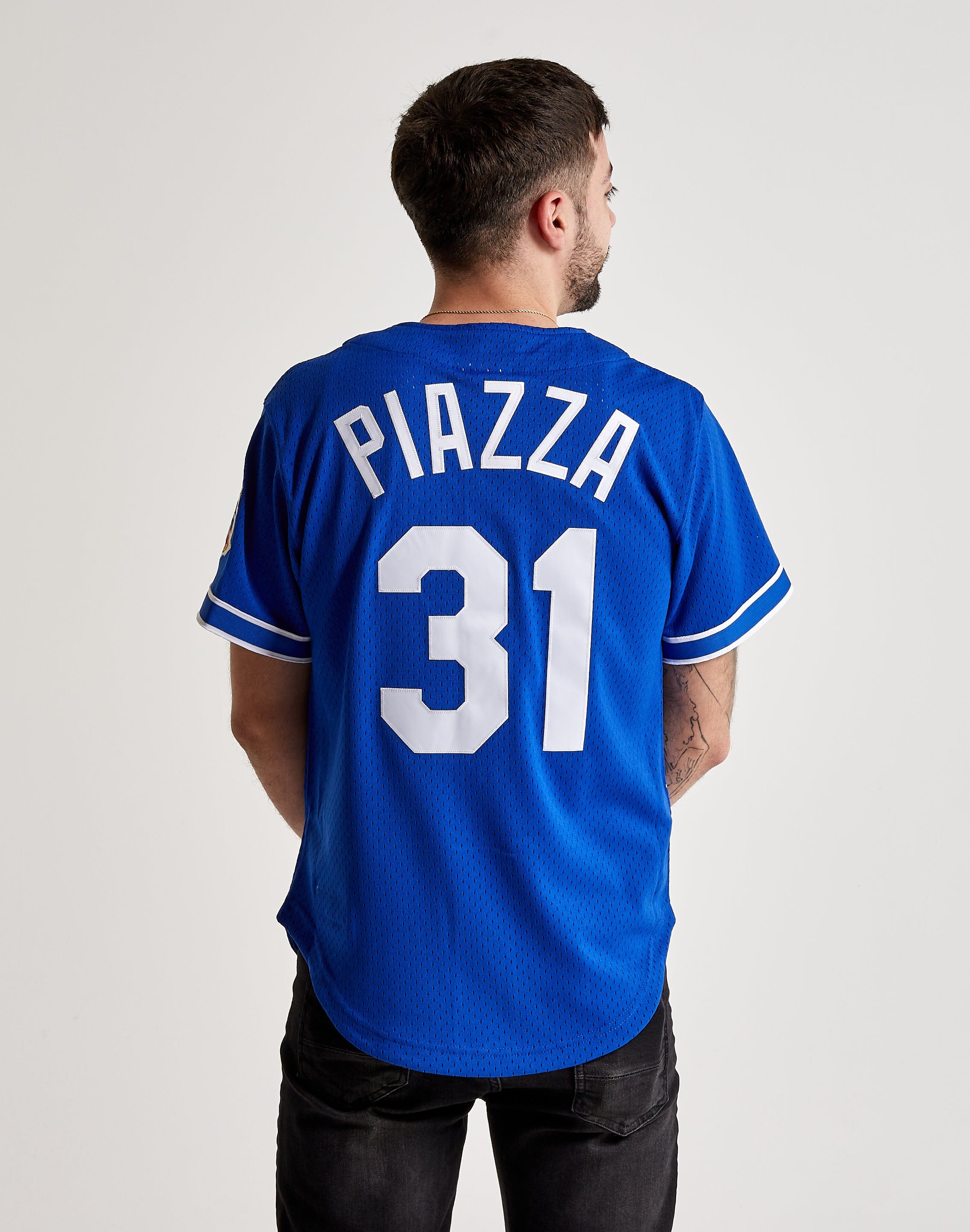 Mitchell & Ness Mens Los Angeles Dodgers Mike Piazza Authentic Jersey, L