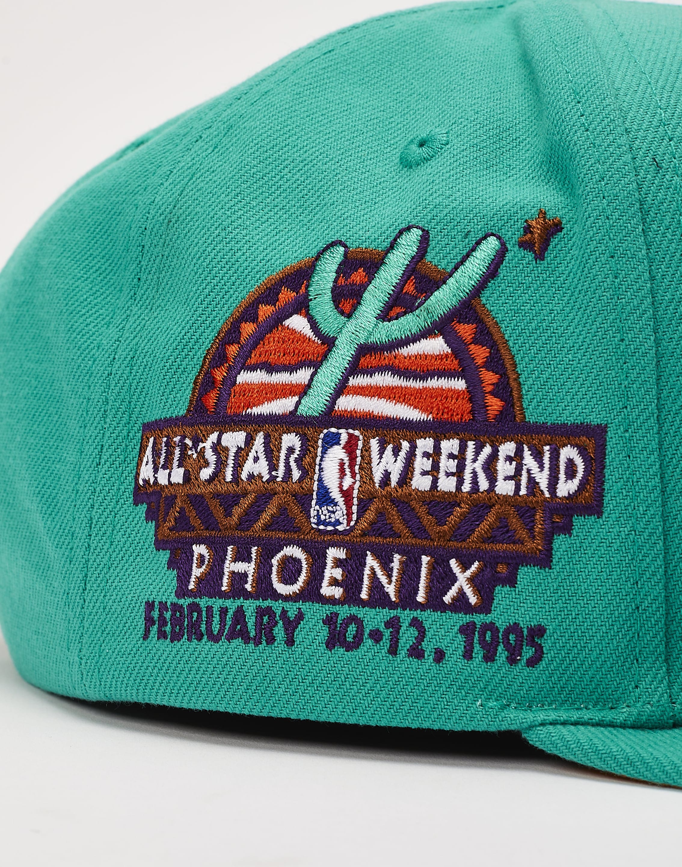Men's Mitchell & Ness Black Phoenix Suns Custom Patch Snapback Hat