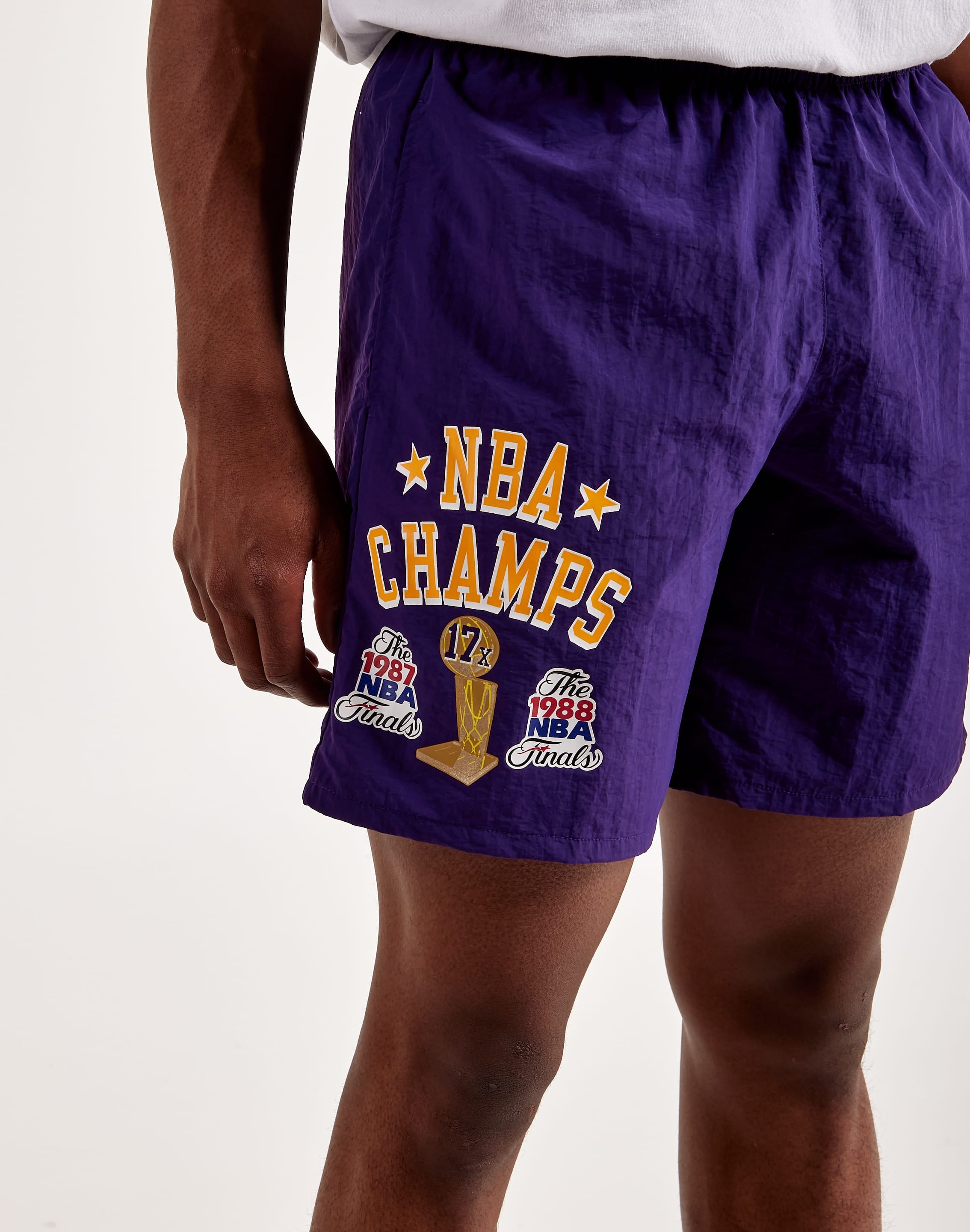 Mitchell & Ness Los Angeles Lakers Champ City Woven Shorts