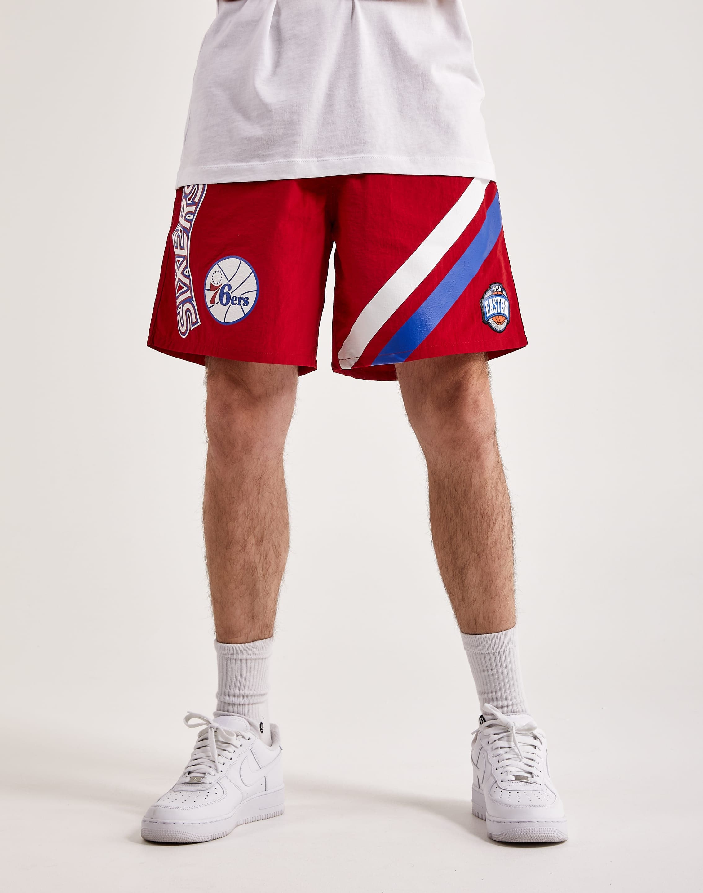 white 76ers shorts