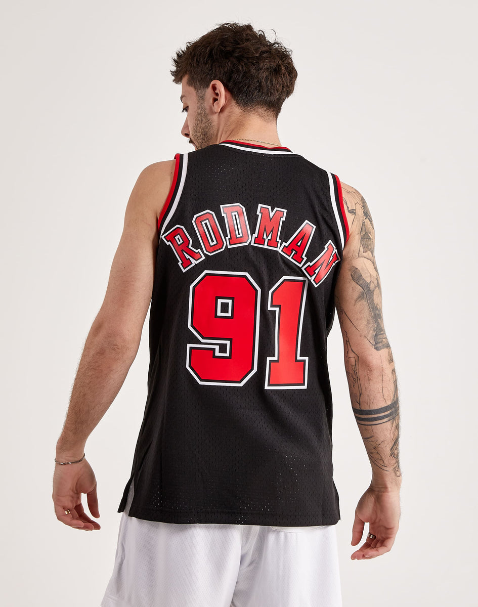 Mitchell & Ness Swingman Dennis Rodman Chicago Bulls Alternate Jersey ...