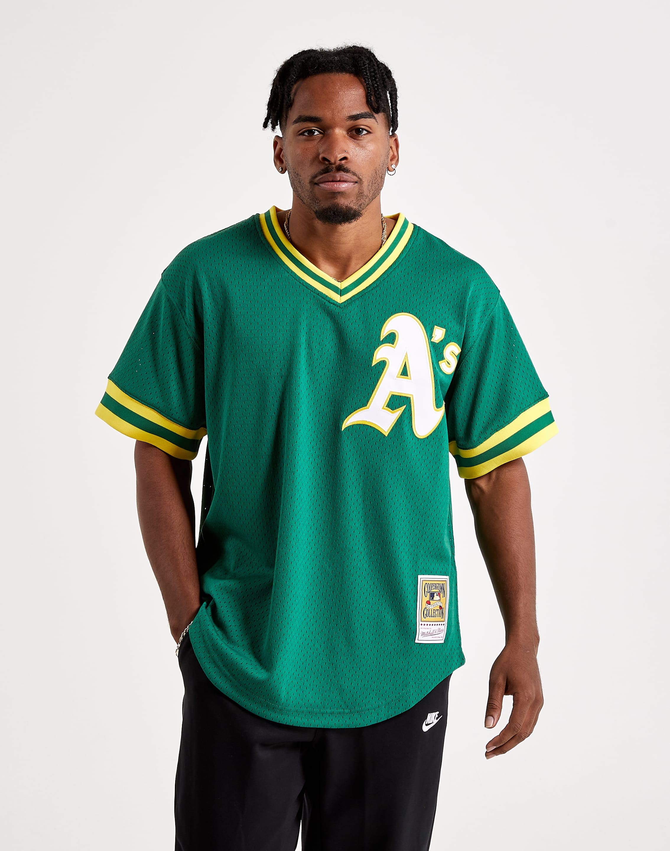 Rickey Henderson Oakland Athletics Gold Throwback Cooperstown Men's Jersey