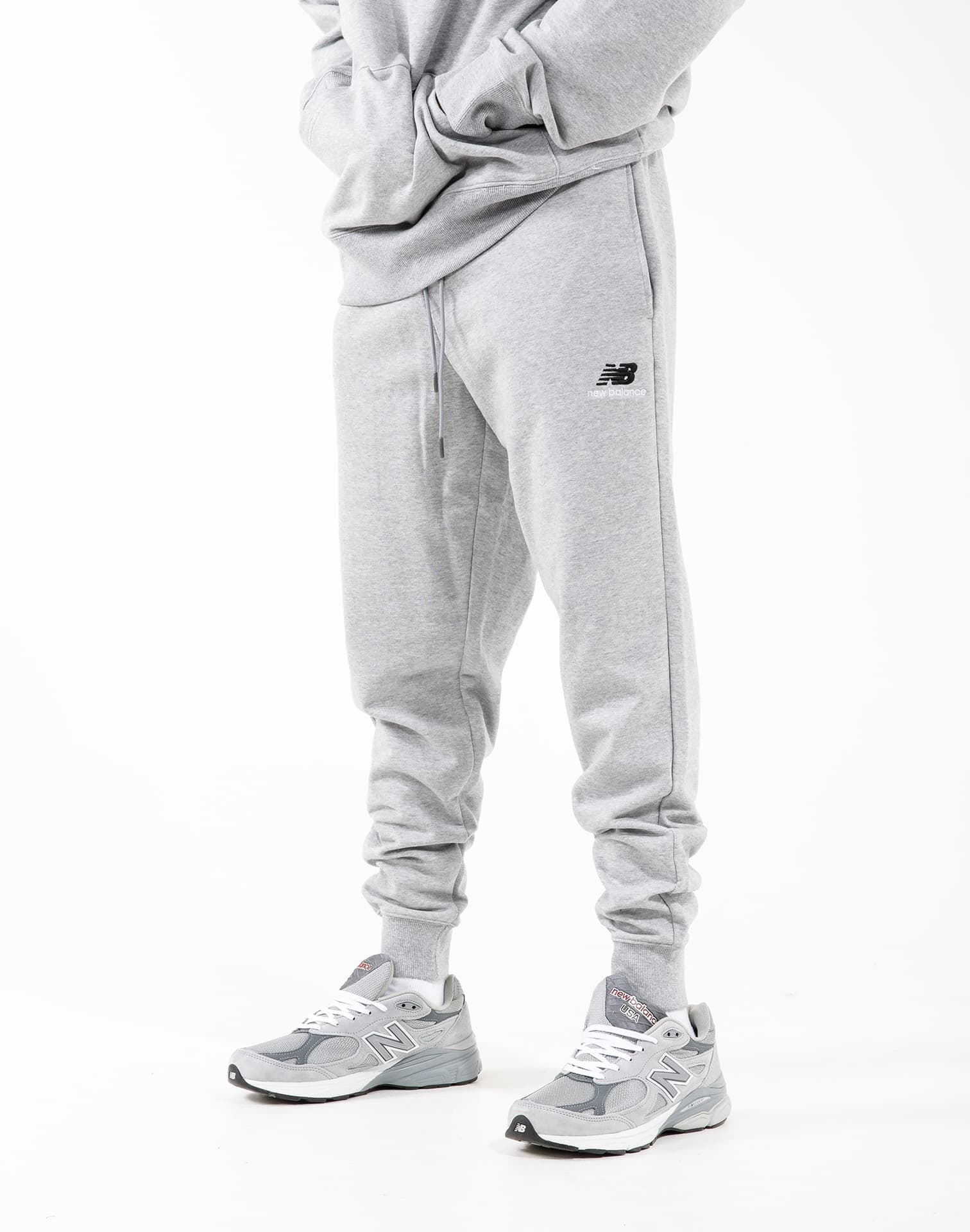New Balance life in balance joggers in grey - ShopStyle Activewear Trousers