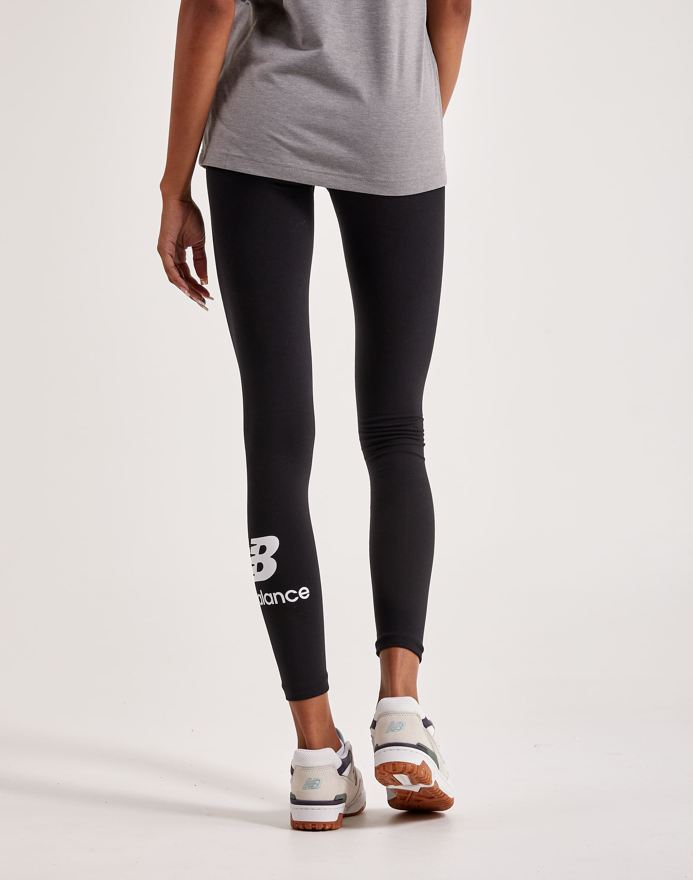 NB New Balance Women's LEGGINGS for Exercising Grey & Black 💥 G5241