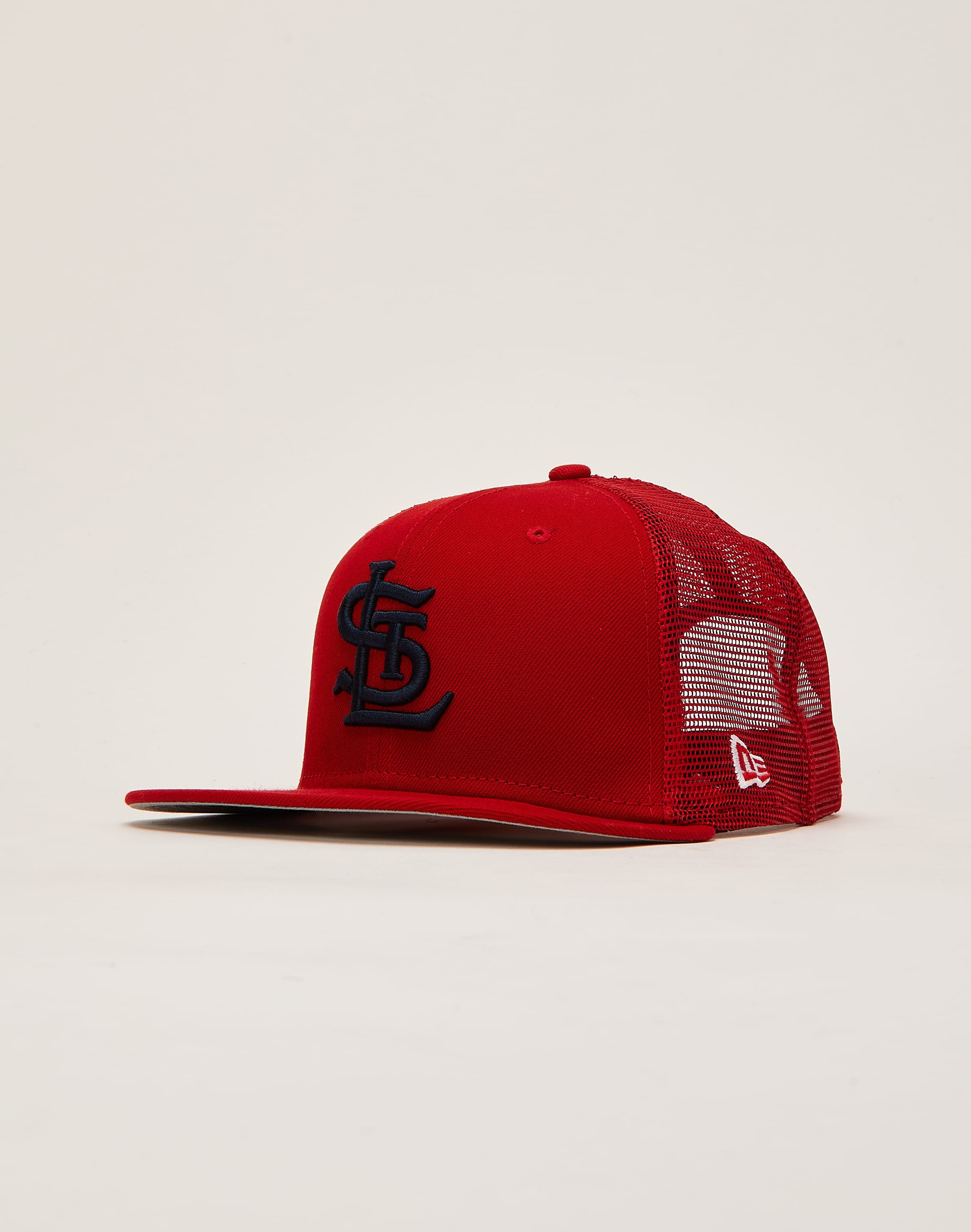 Youth St. Louis City SC New Era Red Classic 9FIFTY Trucker Snapback Hat