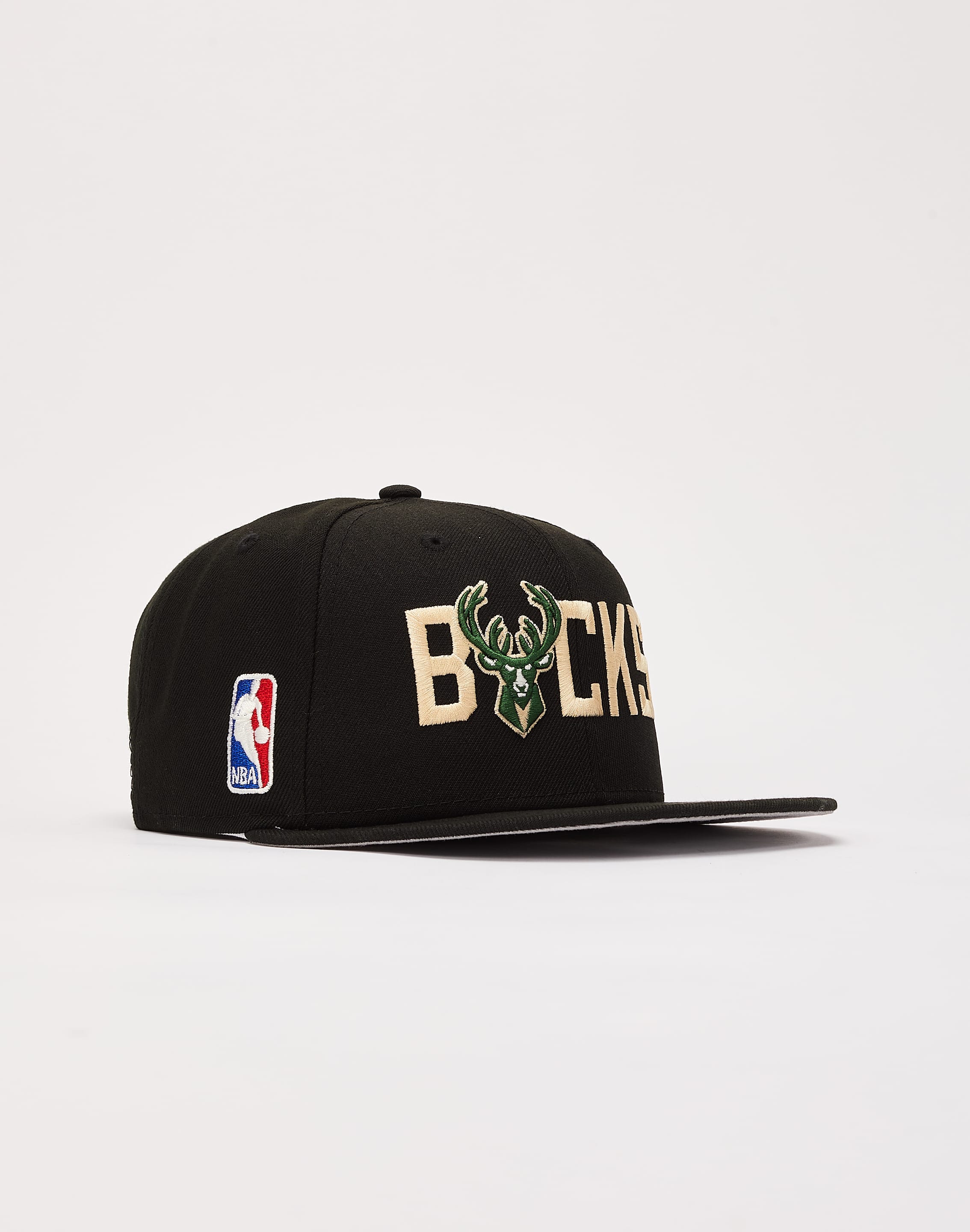 Milwaukee Bucks New Era Snapback Hat Cap Black