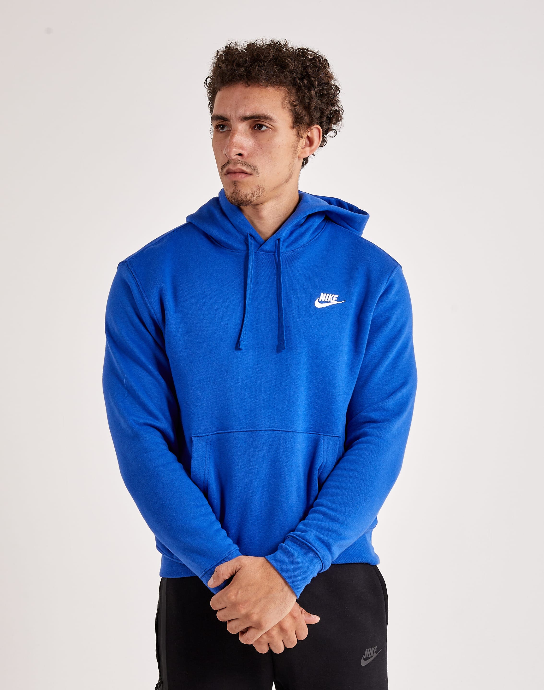 Nike Blue Fleece Sportswear Club Hoodie