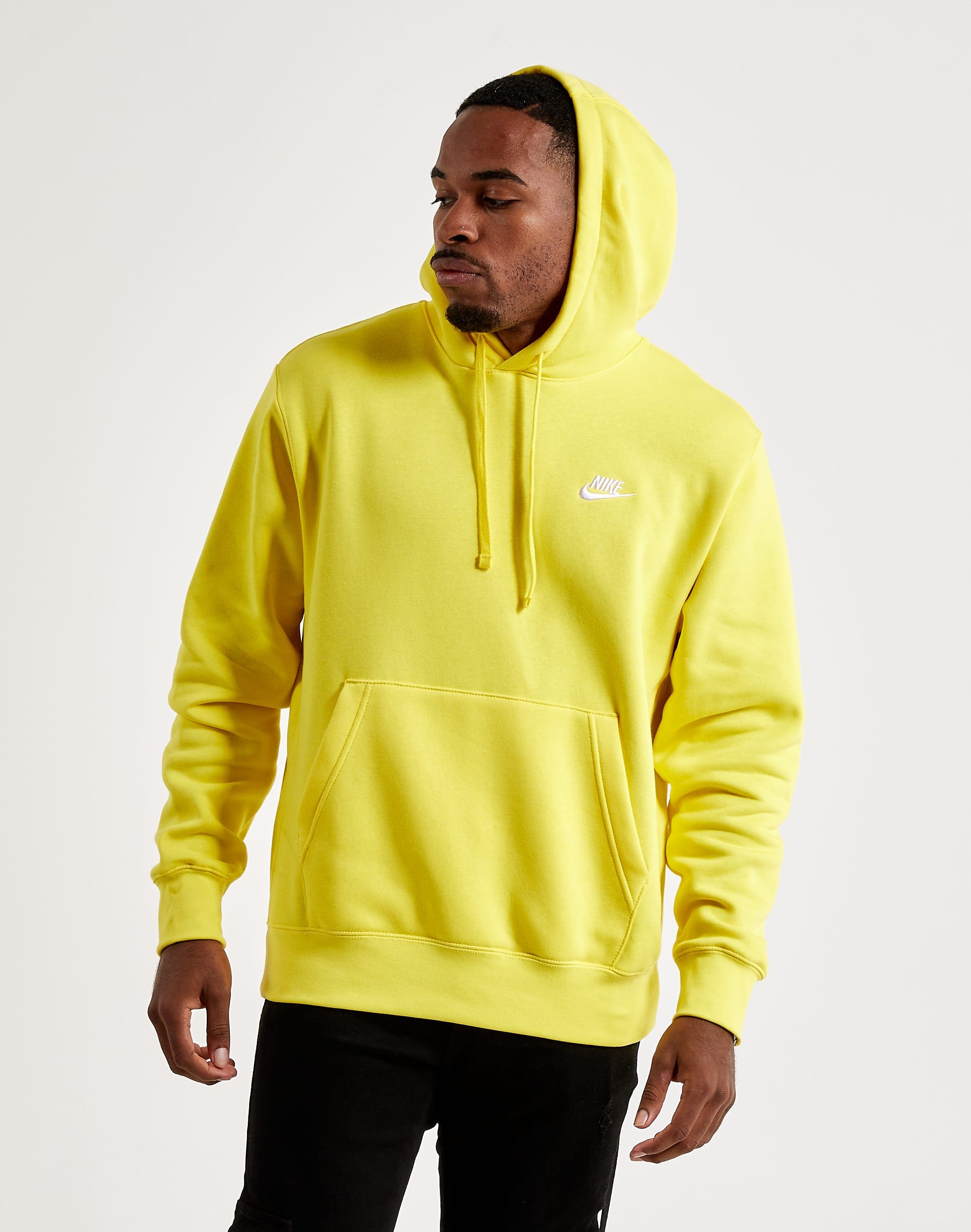 Nike Men's Hoodie - Yellow - XXL