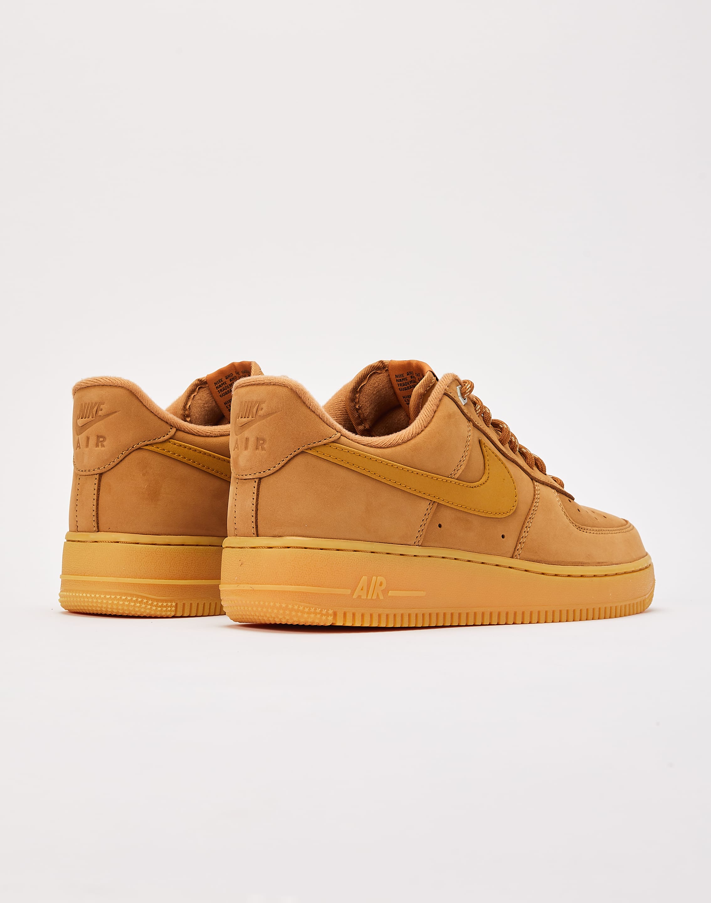 Men's Air Force 1 '07 WB Casual Shoes in Yellow/Flax Size 11.5 | Lace by Nike
