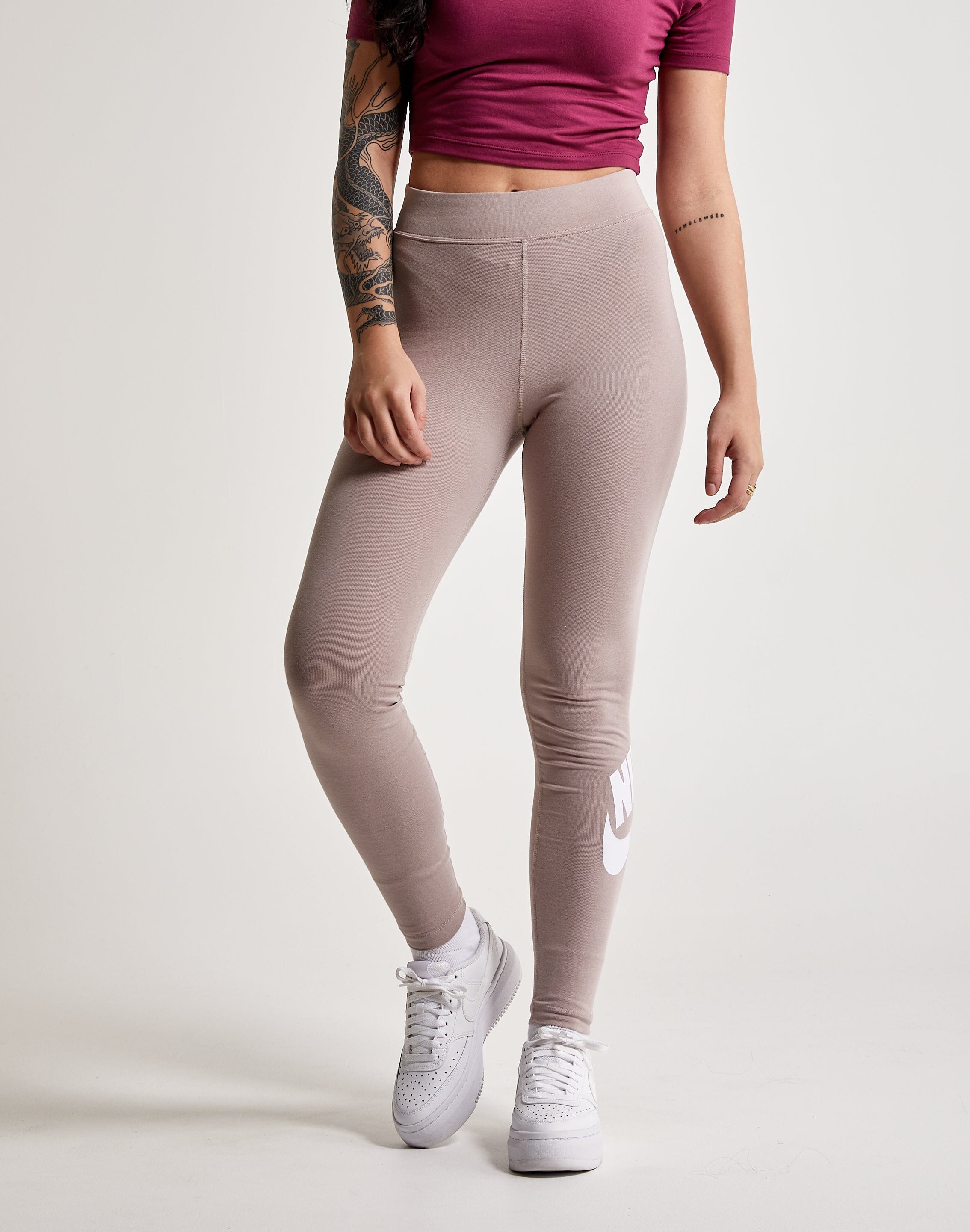 Buy Nike Brown Air Essential High Waisted Flare Leggings from Next  Luxembourg