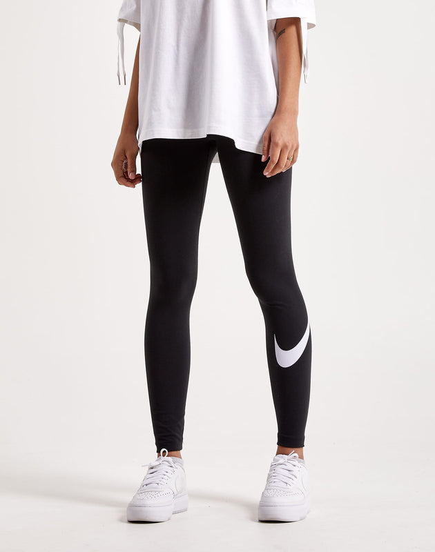 Nike Nsw Essential Mid-Rise Swoosh Leggings – DTLR