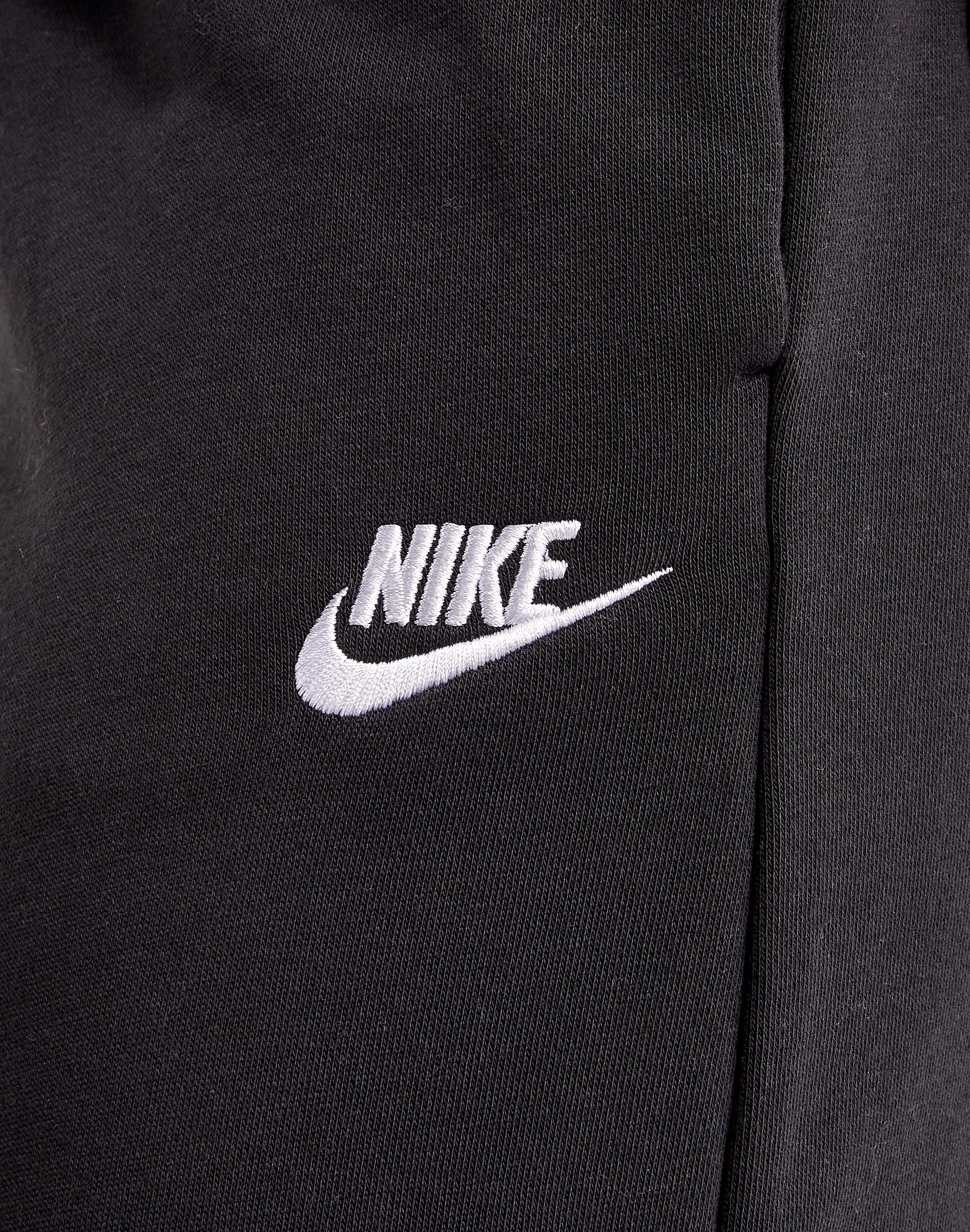 Shop Nike Club Wide Leg Track Pants In Black/white - Fast Shipping