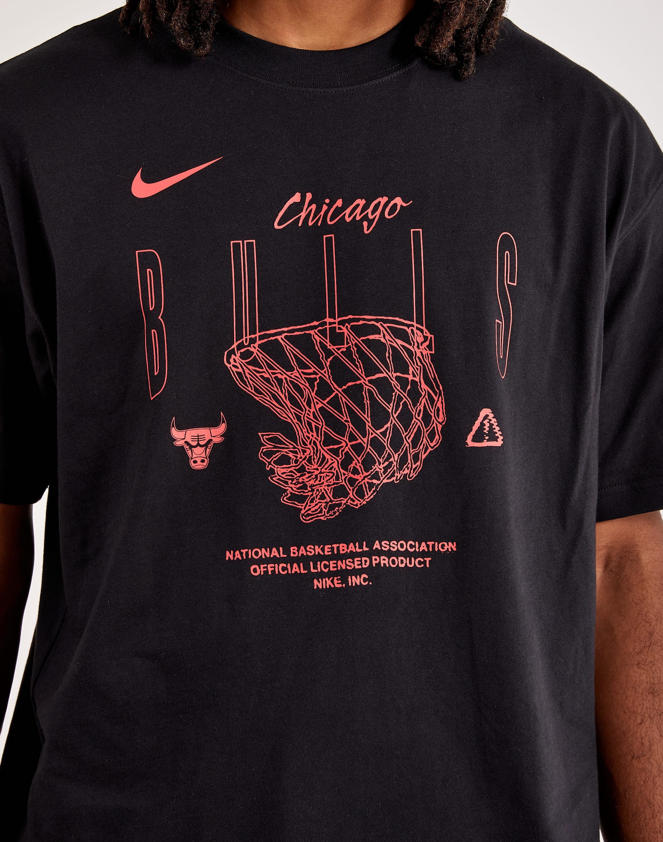 Black Nike NBA Chicago Bulls Dri-FIT Courtside Jacket