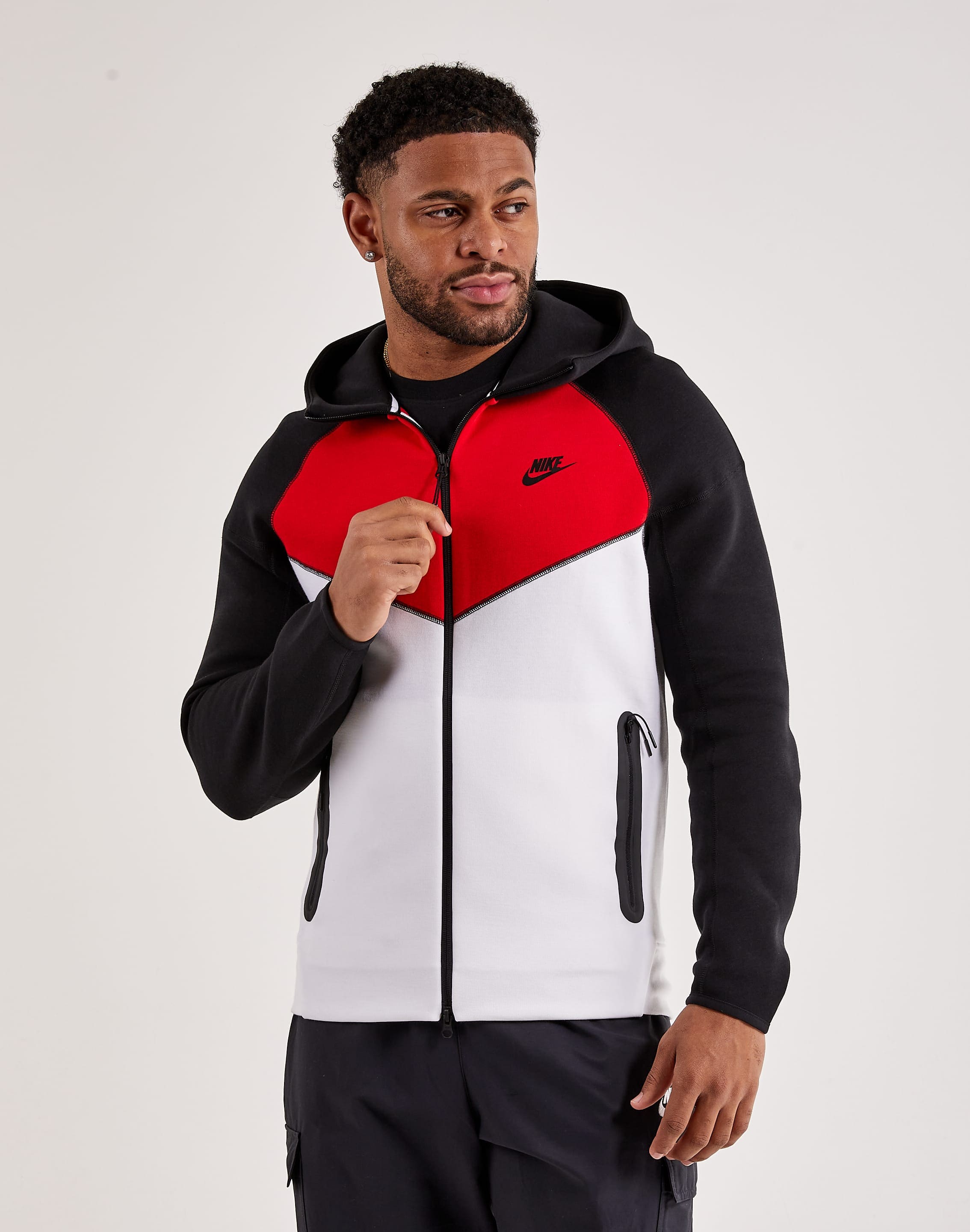 Nike Sportswear Tech Fleece Full-Zip Hoodie Team Red/Black