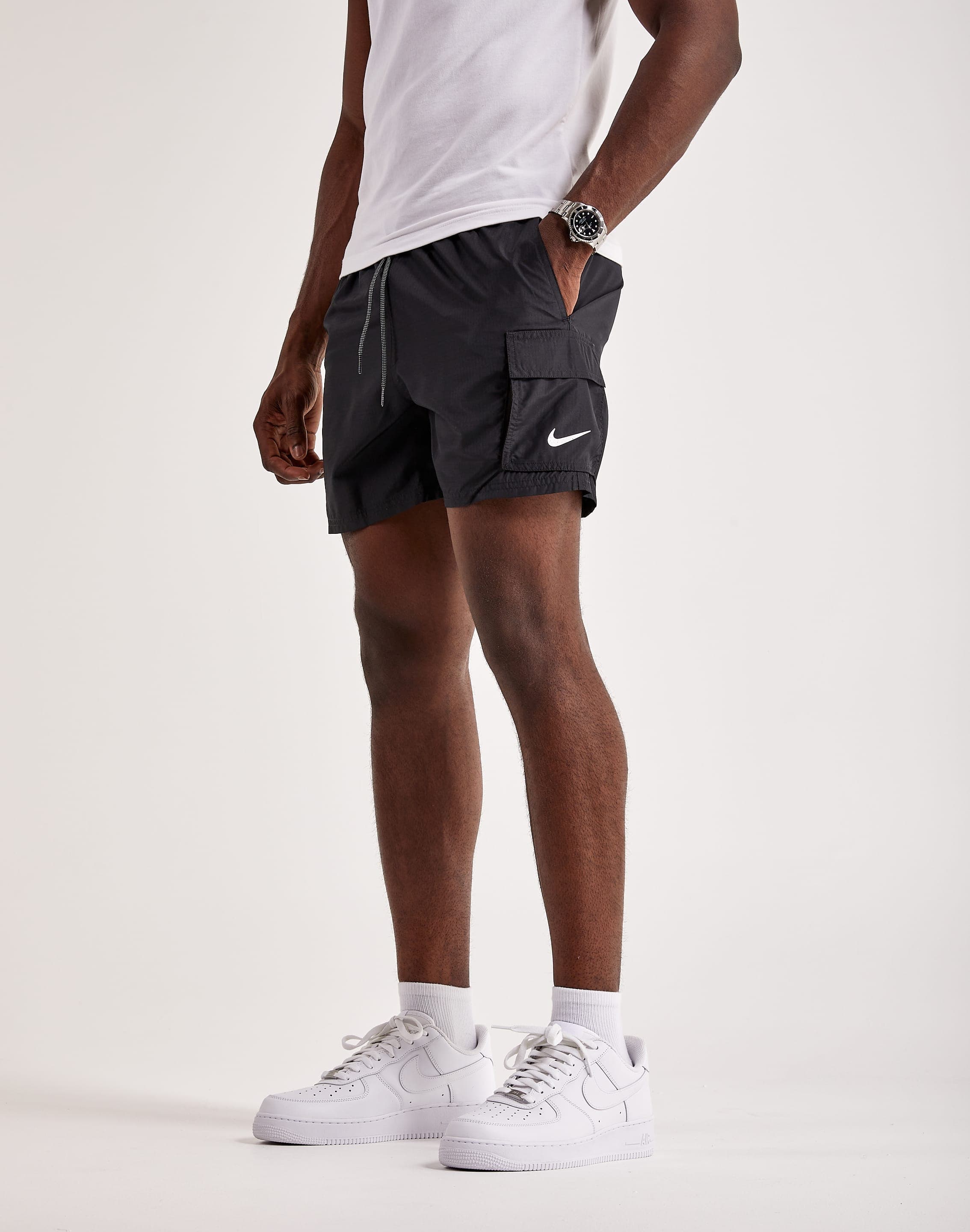 Nike Logo Tape 5´´ Volley Swimming Shorts Black