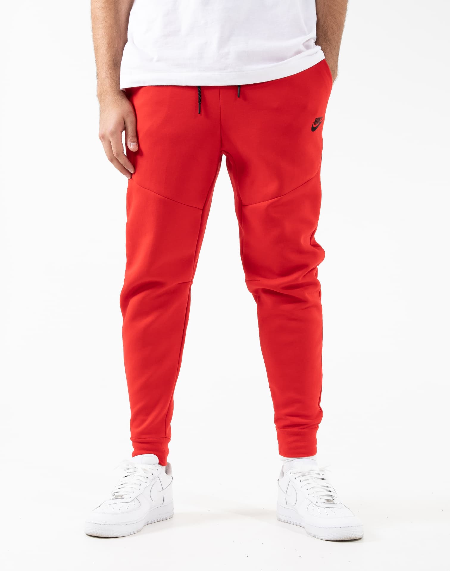 Nike Tech Fleece Taper Leg Pant Grey - Puffer Reds
