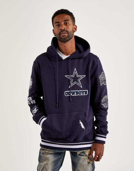 Youth Navy Dallas Cowboys Team Logo Pullover Hoodie