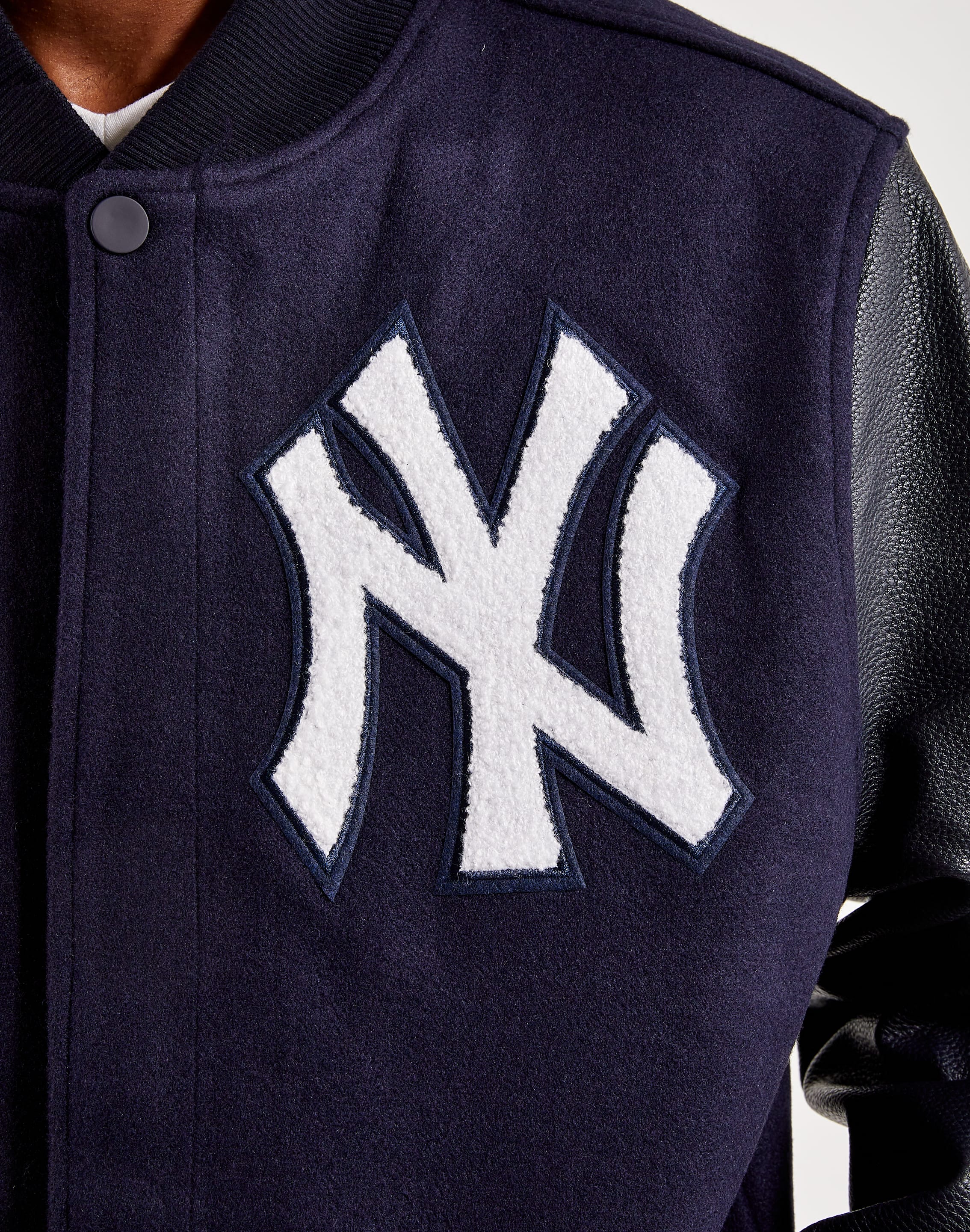 Navy Blue/Red Satin New York Yankees Team 2.0 Jacket - Jackets Expert