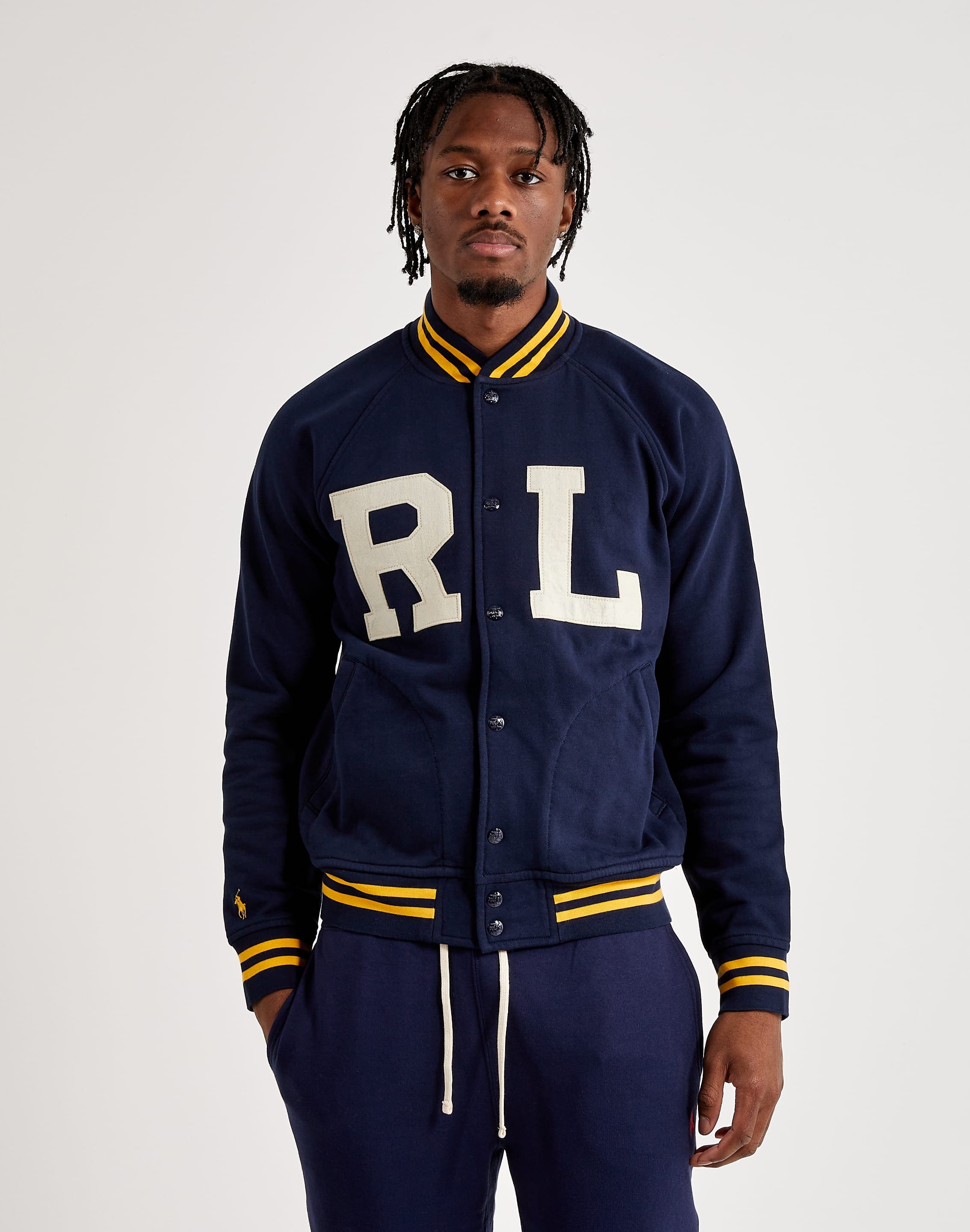 Navy Hybrid quilted-shell jacket | Polo Ralph Lauren | MATCHES UK