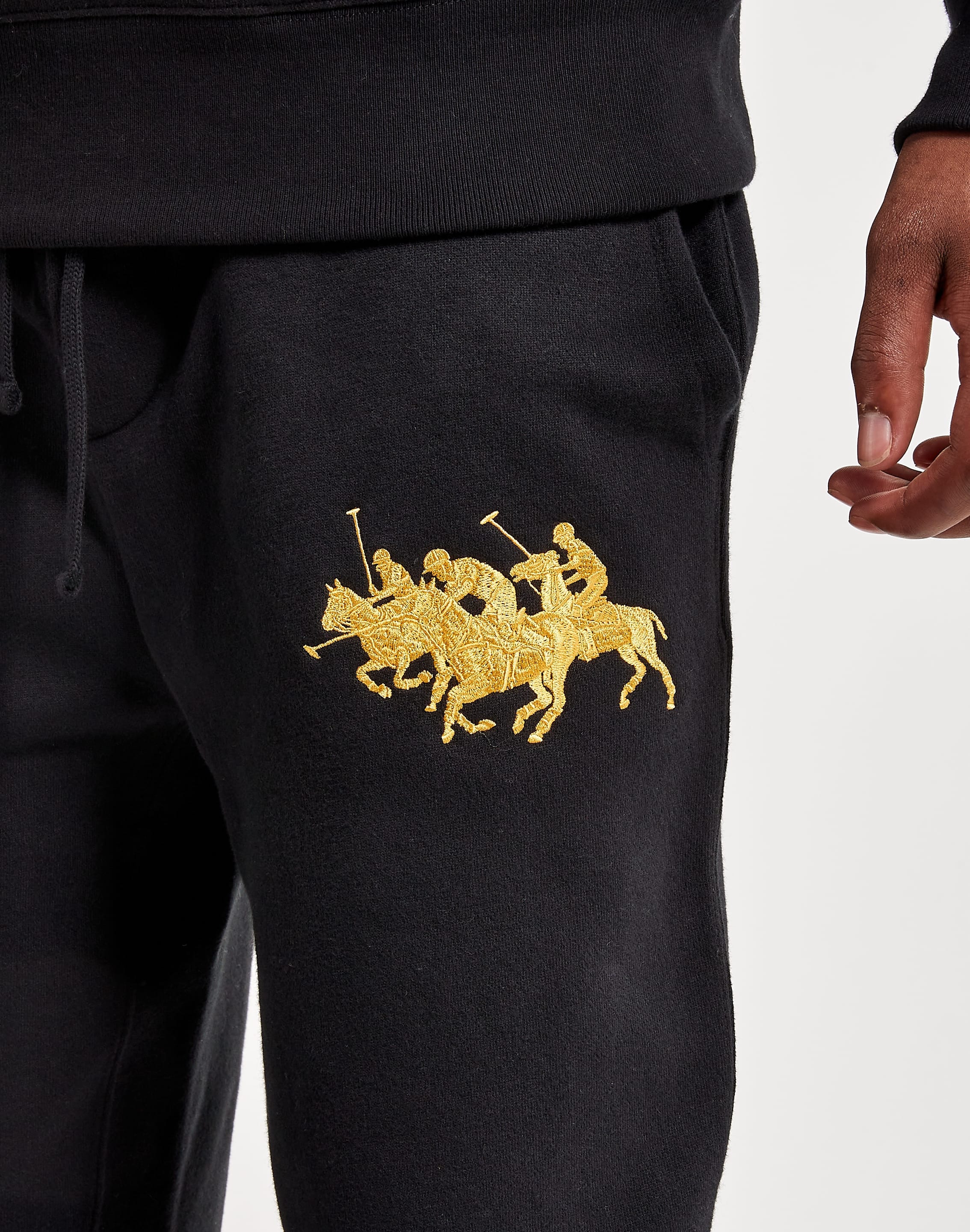 Polo Pony-motif jersey-fleece track pants