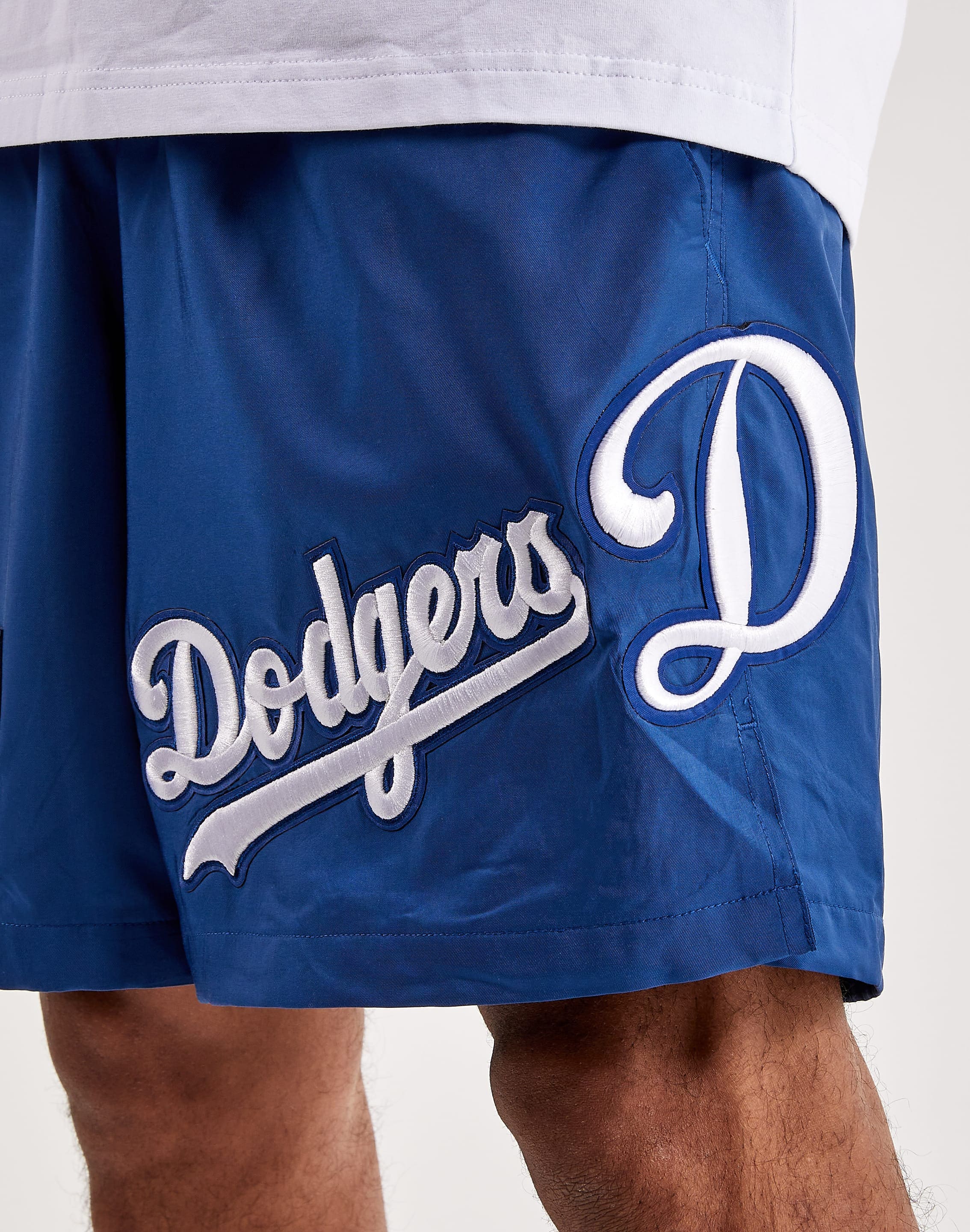 Pro Standard Men's Los Angeles Dodgers Red White and Blue Shorts