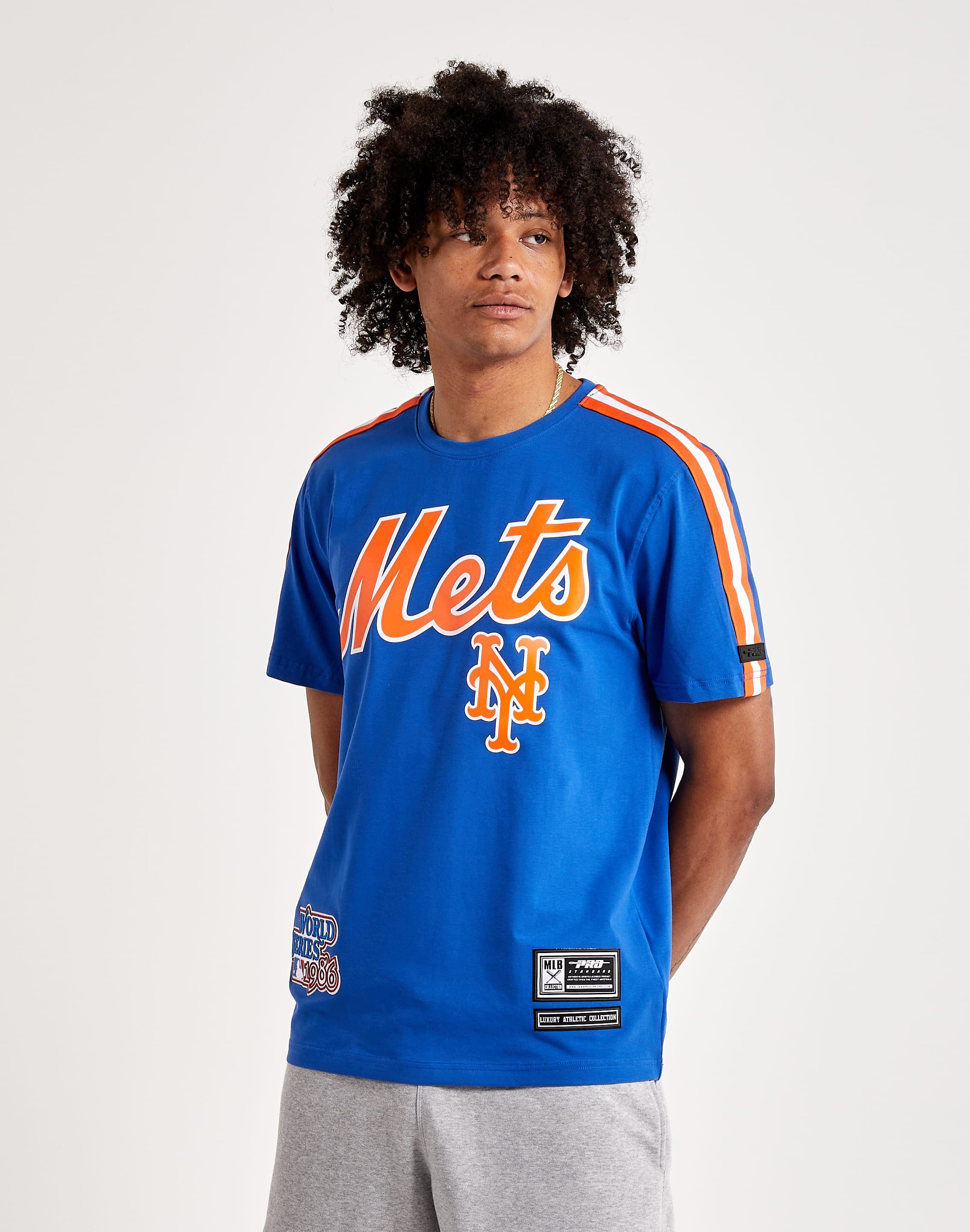 Pro Standard Mens MLB New York Mets Pro Team Crew Neck T-Shirt