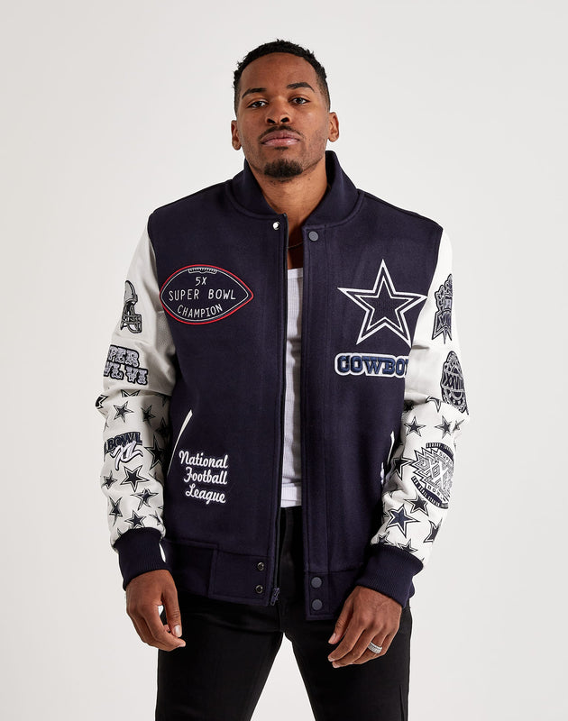 Pro Standard Dallas Cowboys Super Bowl Mash Up Varsity Jacket – DTLR