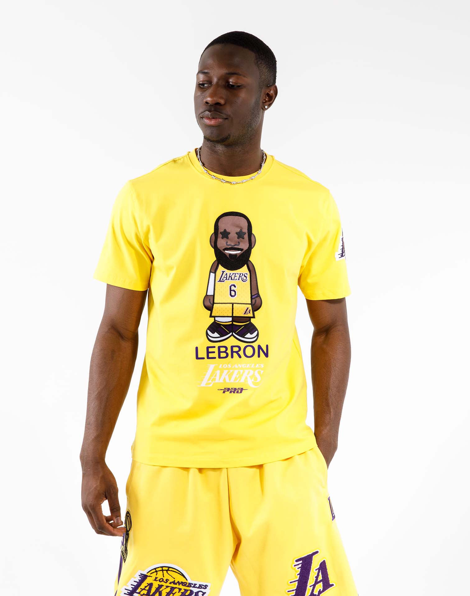 LeBron James Los Angeles Lakers Pro Standard #6 Caricature T-Shirt - Black