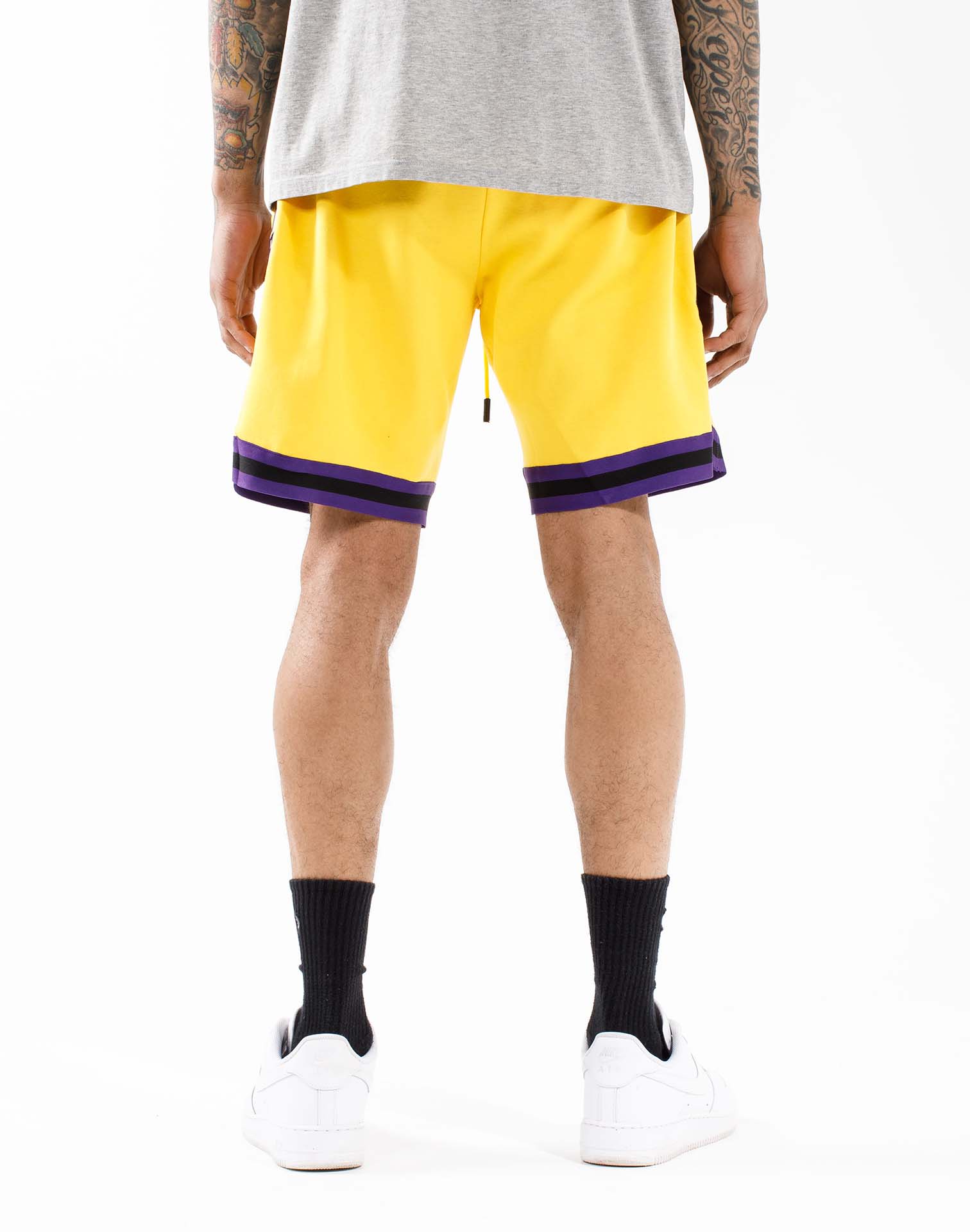 Pro Standard Mens NBA Los Angeles Lakers Game Shorts BLL351639-YEL Yellow S