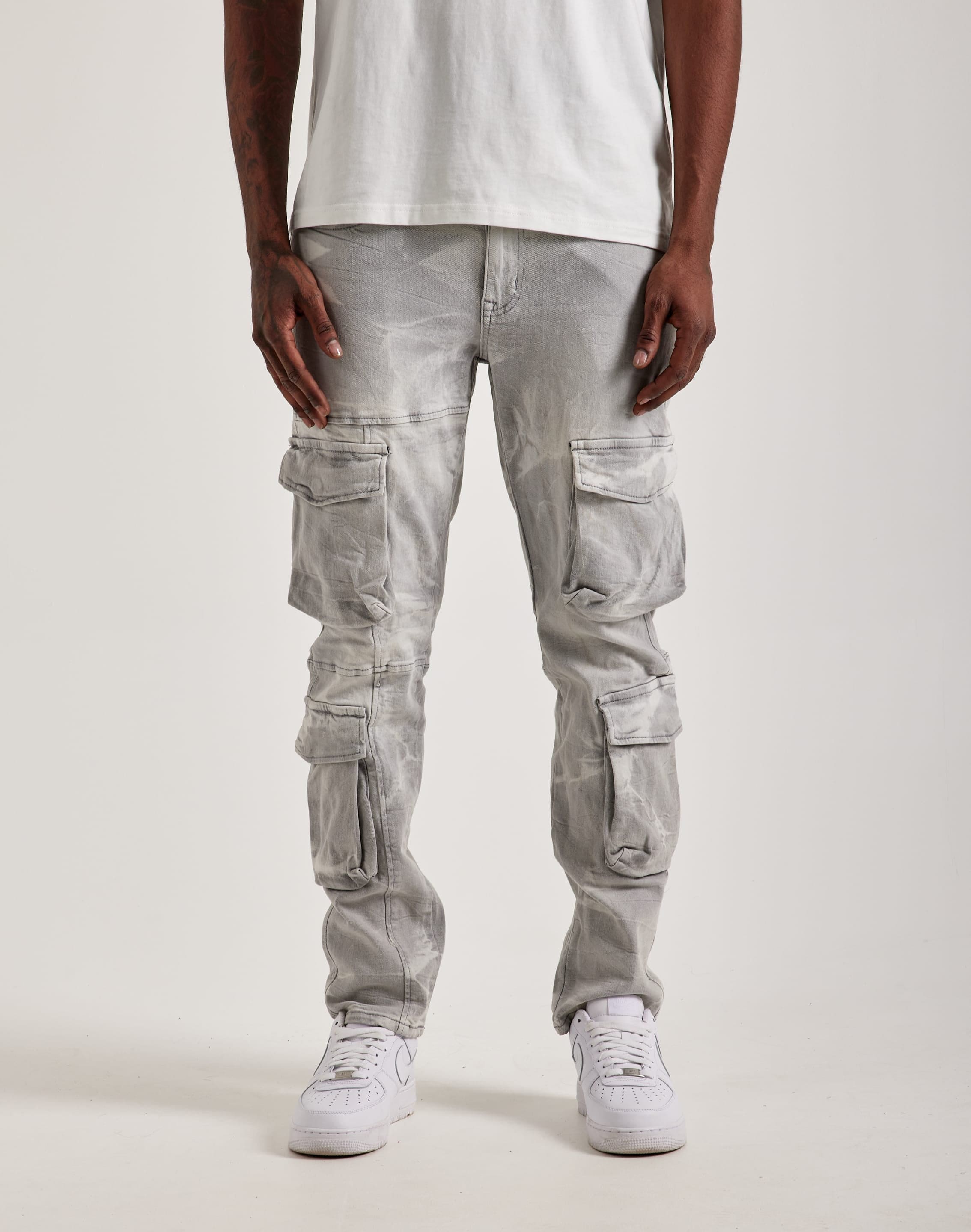 Buscemi cargo cotton track pants - Grey