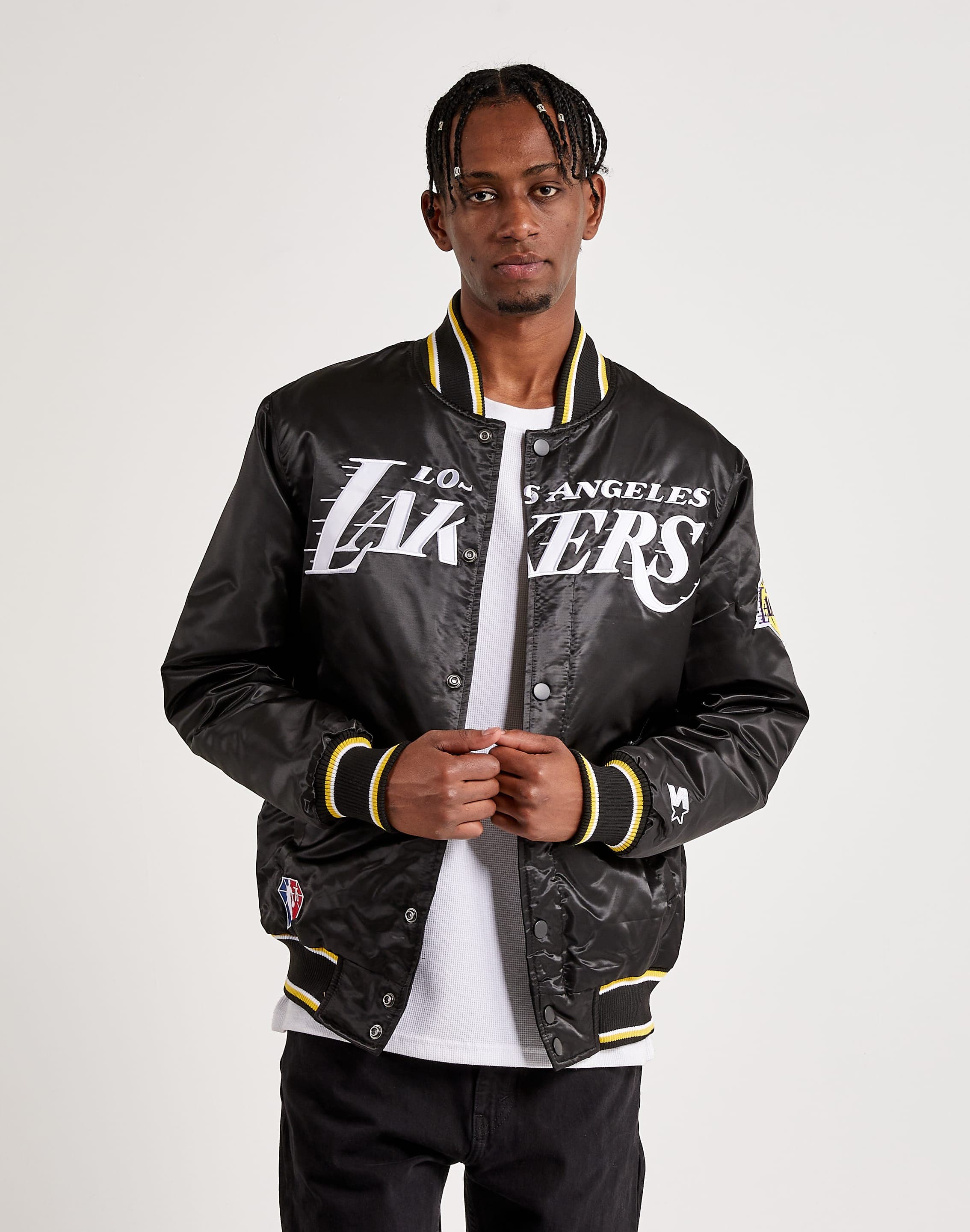 Starter Bomber Black/Gold Los Angeles Lakers Jacket - HJacket