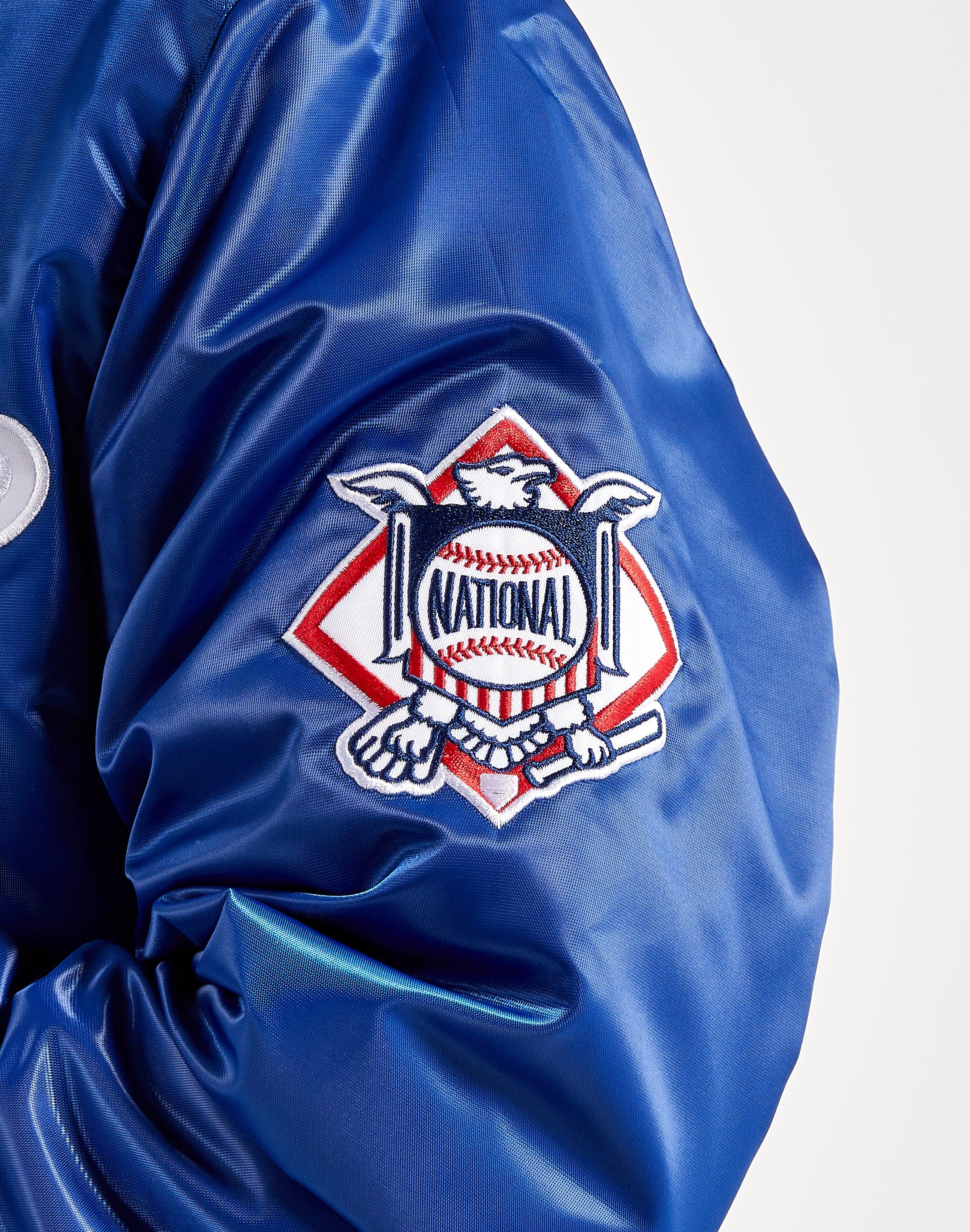 Starter Los Angeles Dodgers Hooded Nylon Full-Zip Jacket M / Dodgers Blue Mens Sportswear