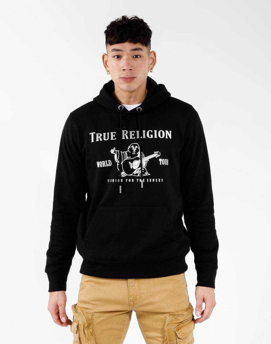 True Religion Metallic Buddah Pullover Fleece Hoodie – DTLR