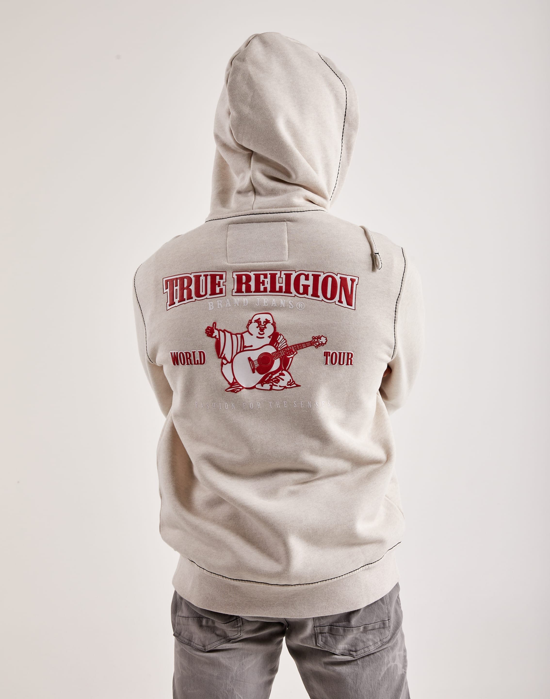 True Religion Men's Big T Zip Hoodie