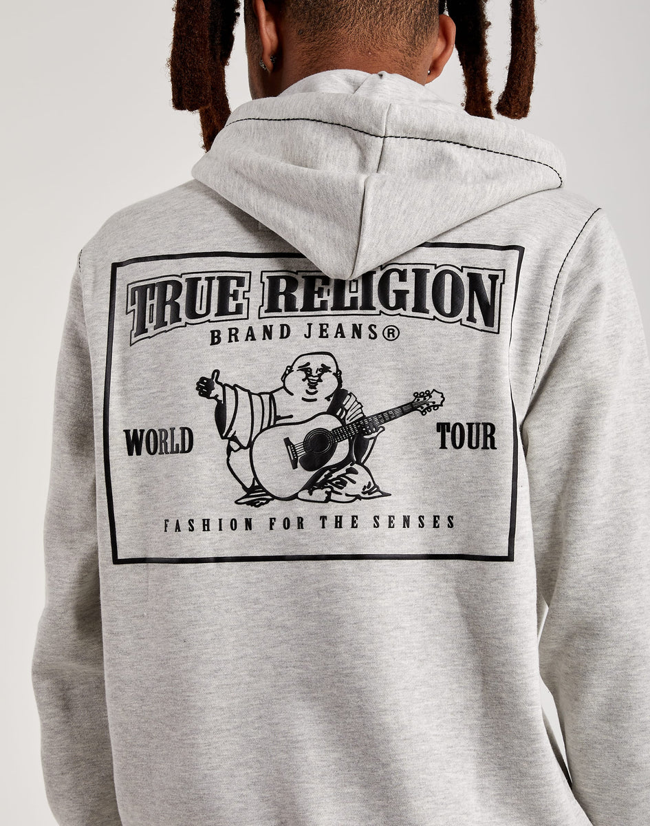 True Religion Big T Zip Up Hoodie Dtlr