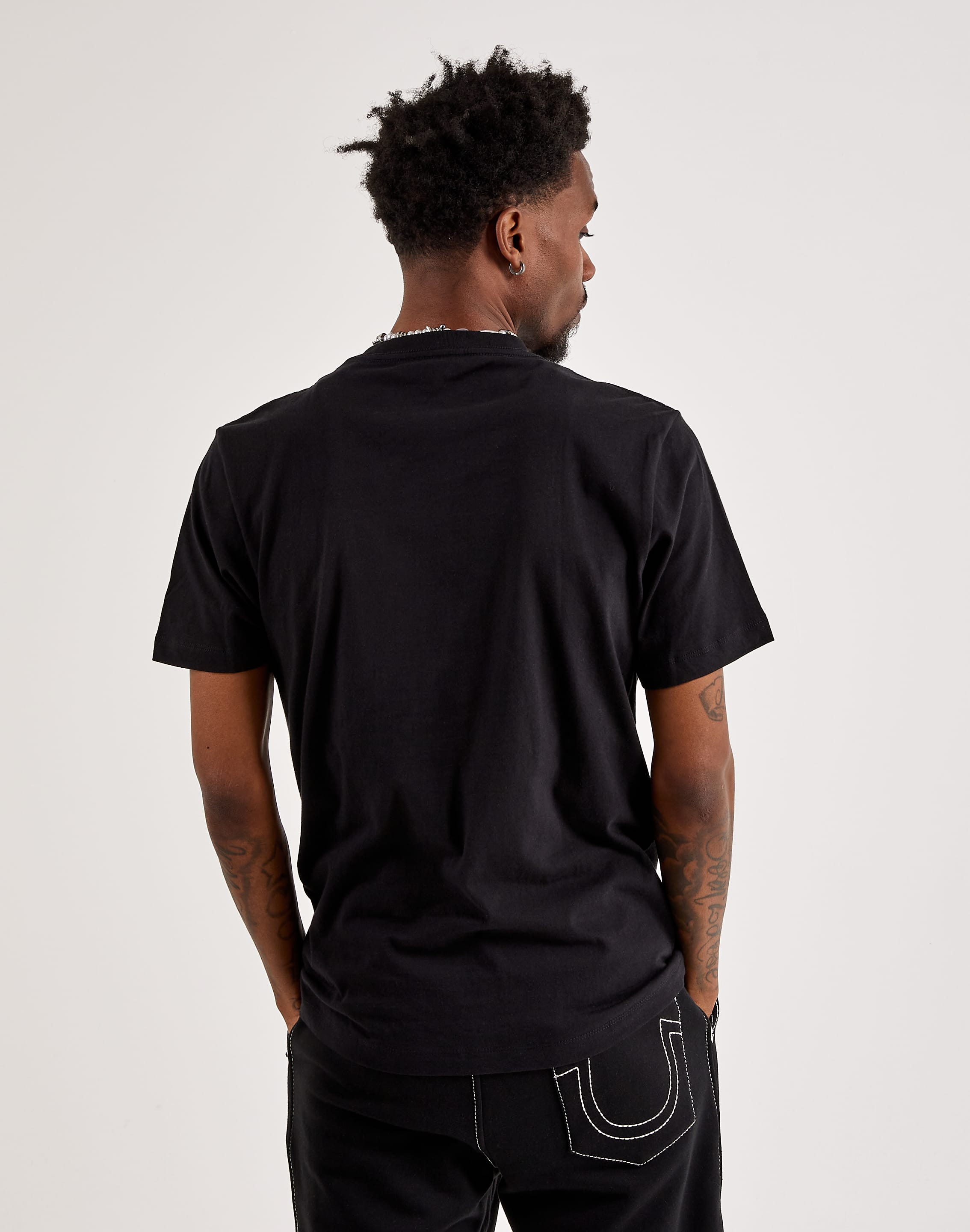 True Religion Two-Tone Box Logo Tee